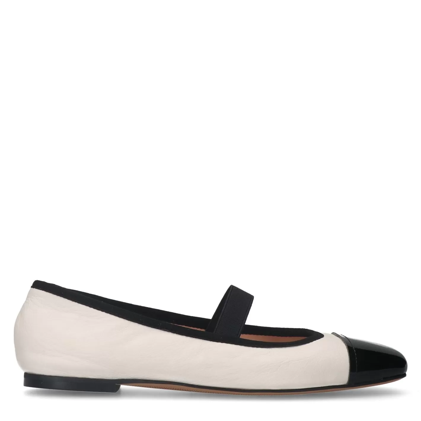 Ballerines Avec Details - Blanc Casse<Sacha Clearance