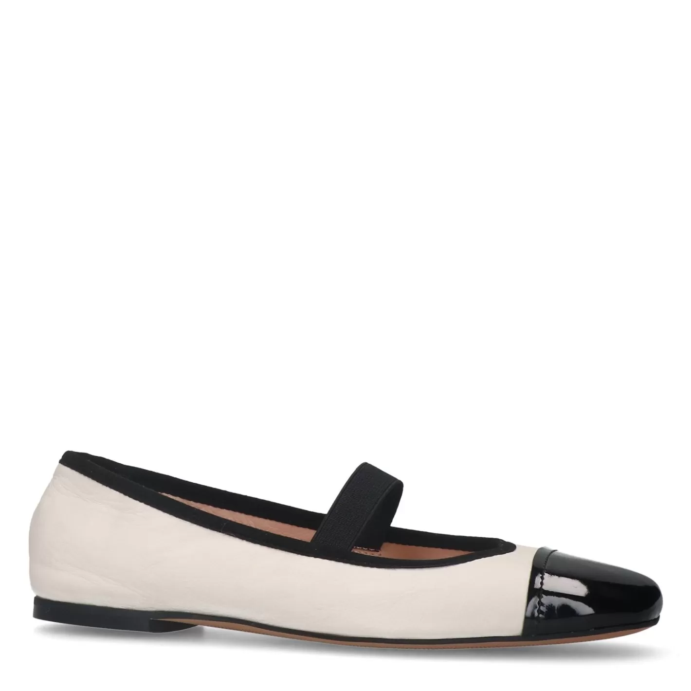 Ballerines Avec Details - Blanc Casse<Sacha Clearance