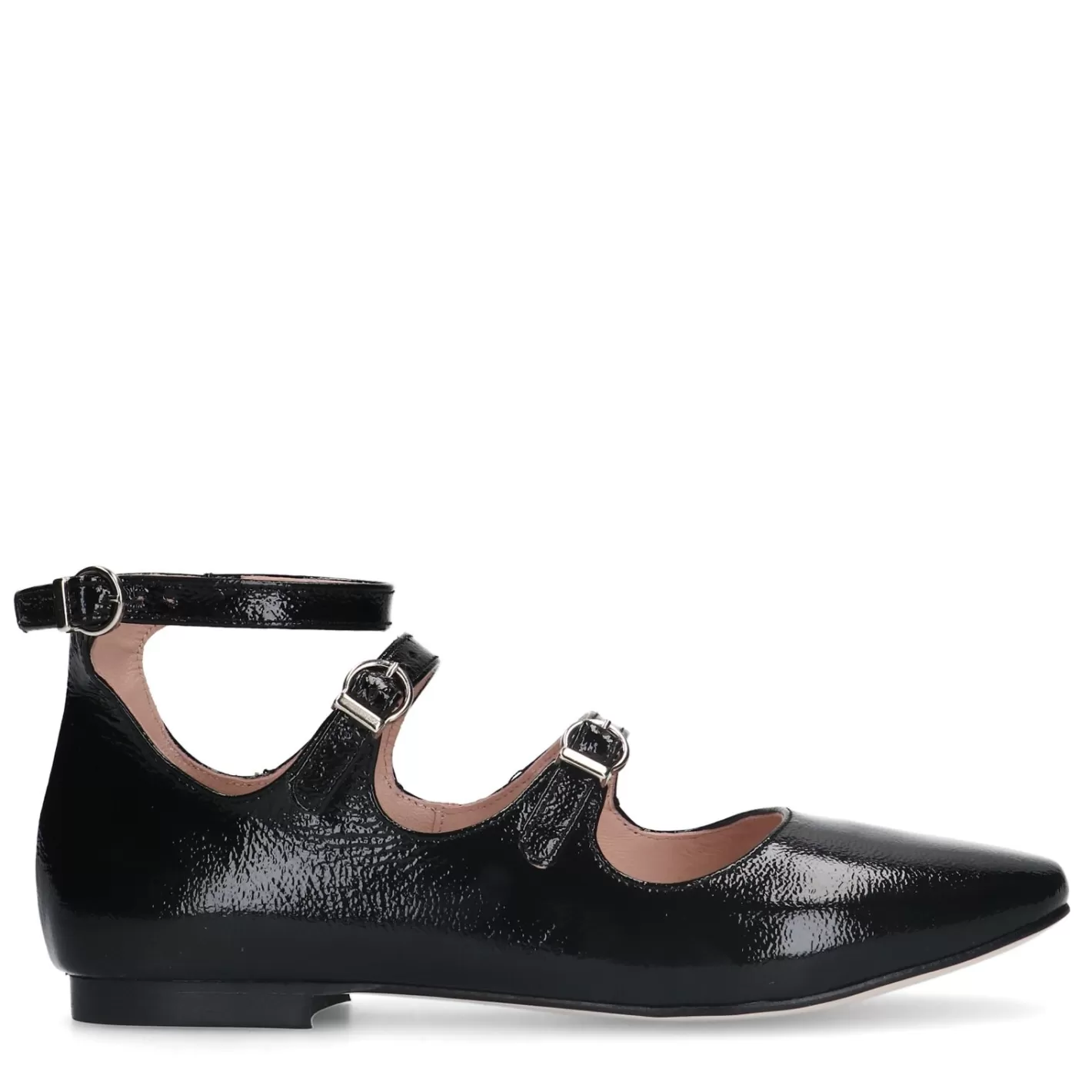 Ballerines En Cuir - Noir<Sacha Shop