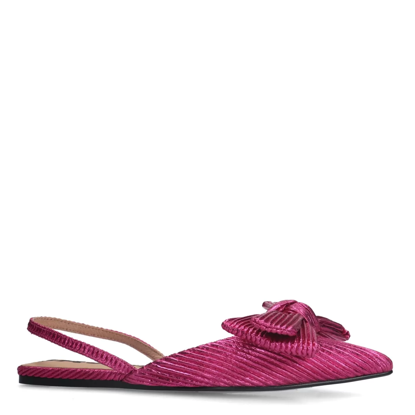 Ballerines Metallisees Avec Noeud - Rose<Sacha Cheap