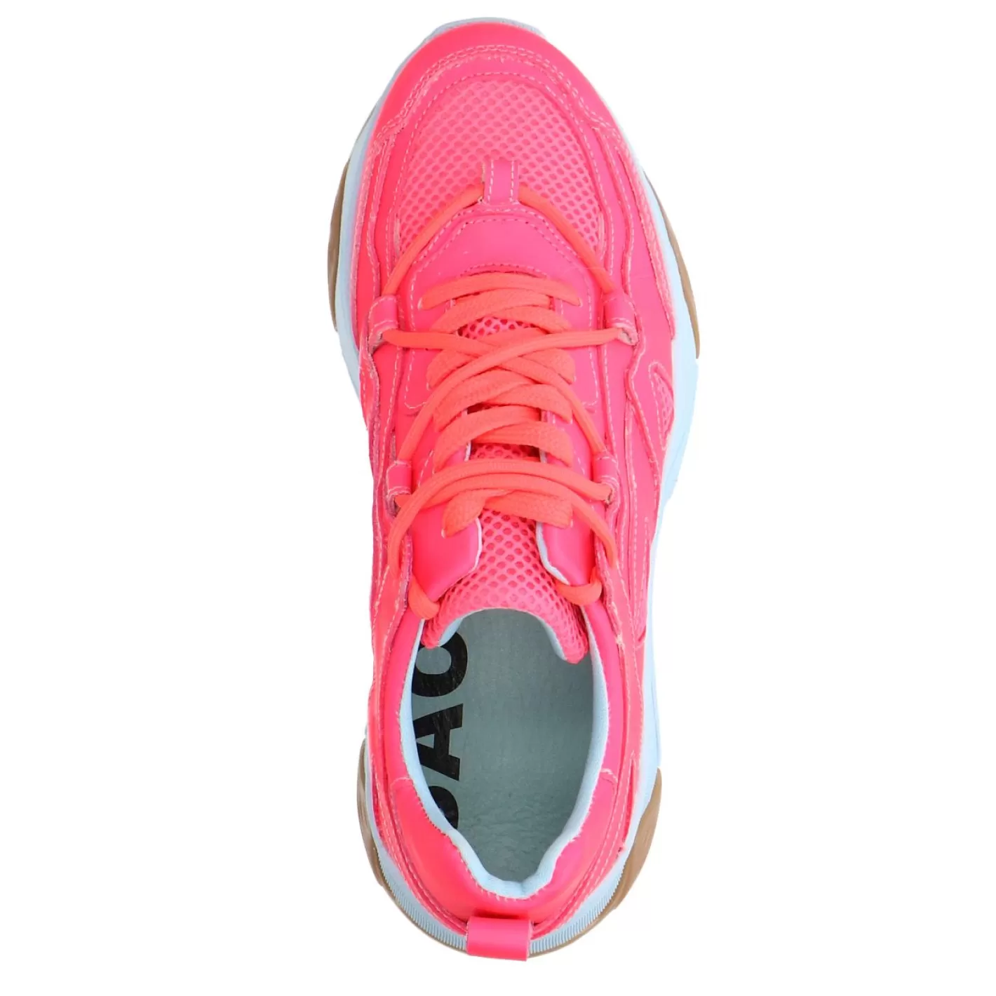 Baskets A Plateforme En Cuir Avec Semelle Coloree - Rose<Sacha Sale