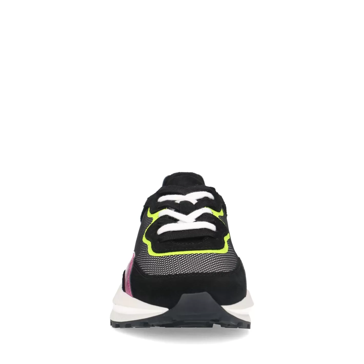 Baskets Avec Details Colores - Noir<Sacha Sale