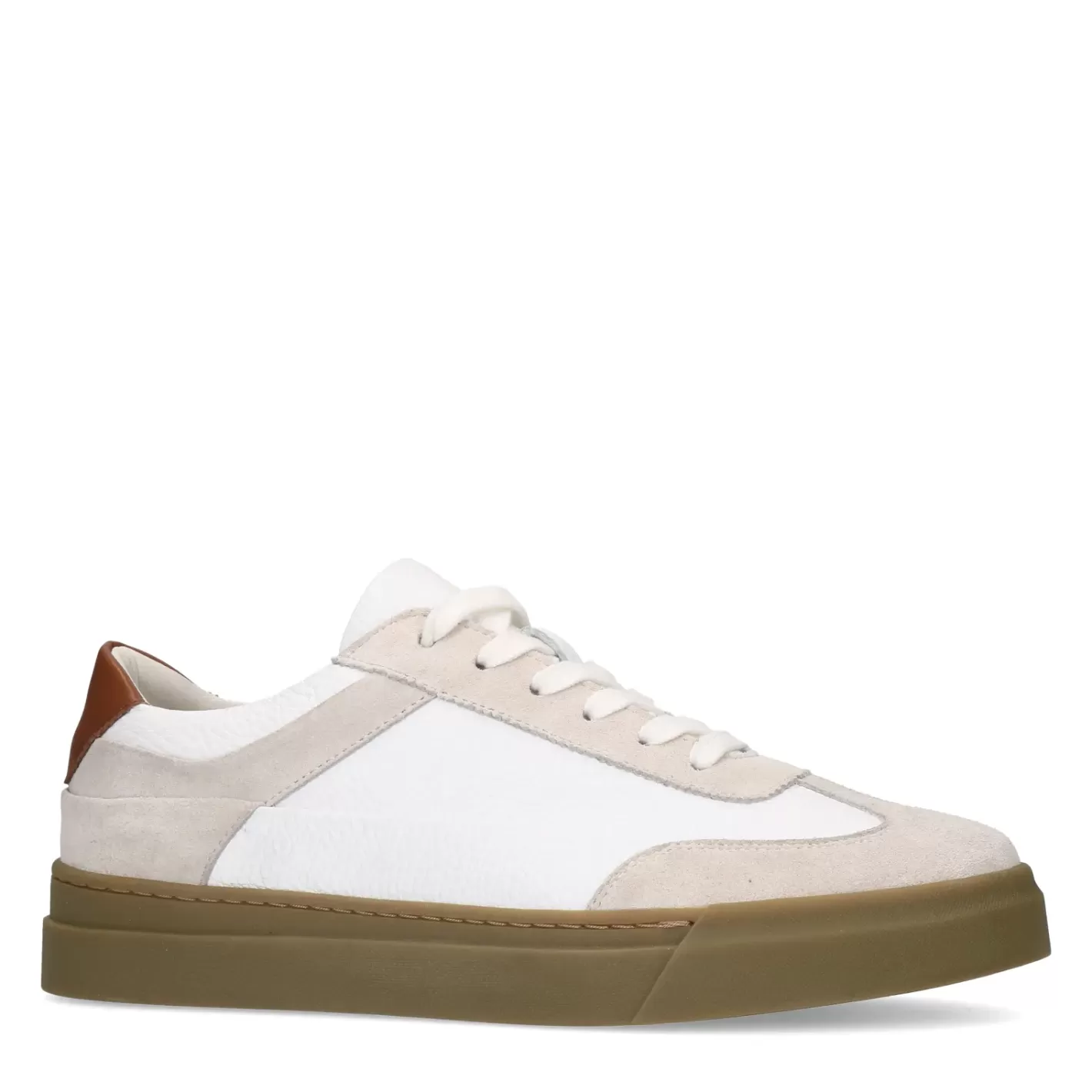 Baskets Avec Details En Daim - Blanc<Sacha Clearance