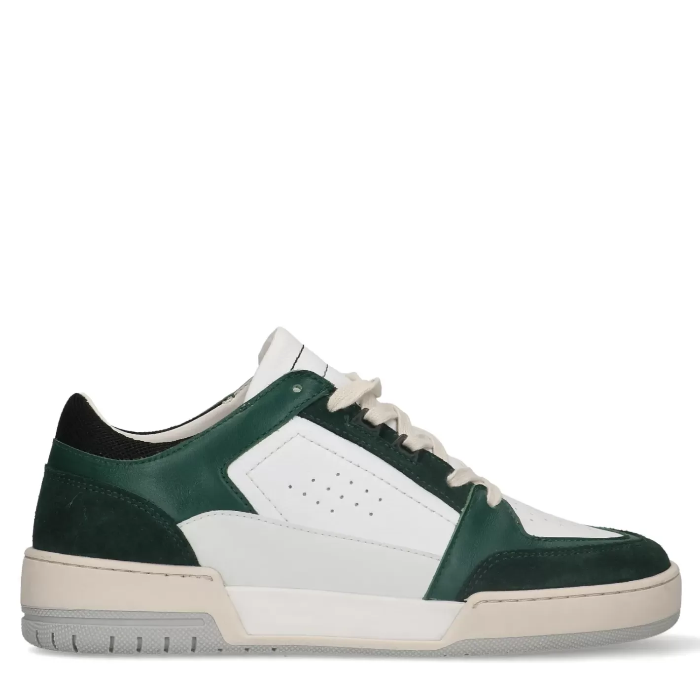 Baskets Avec Details En Daim - Vert<Sacha Cheap