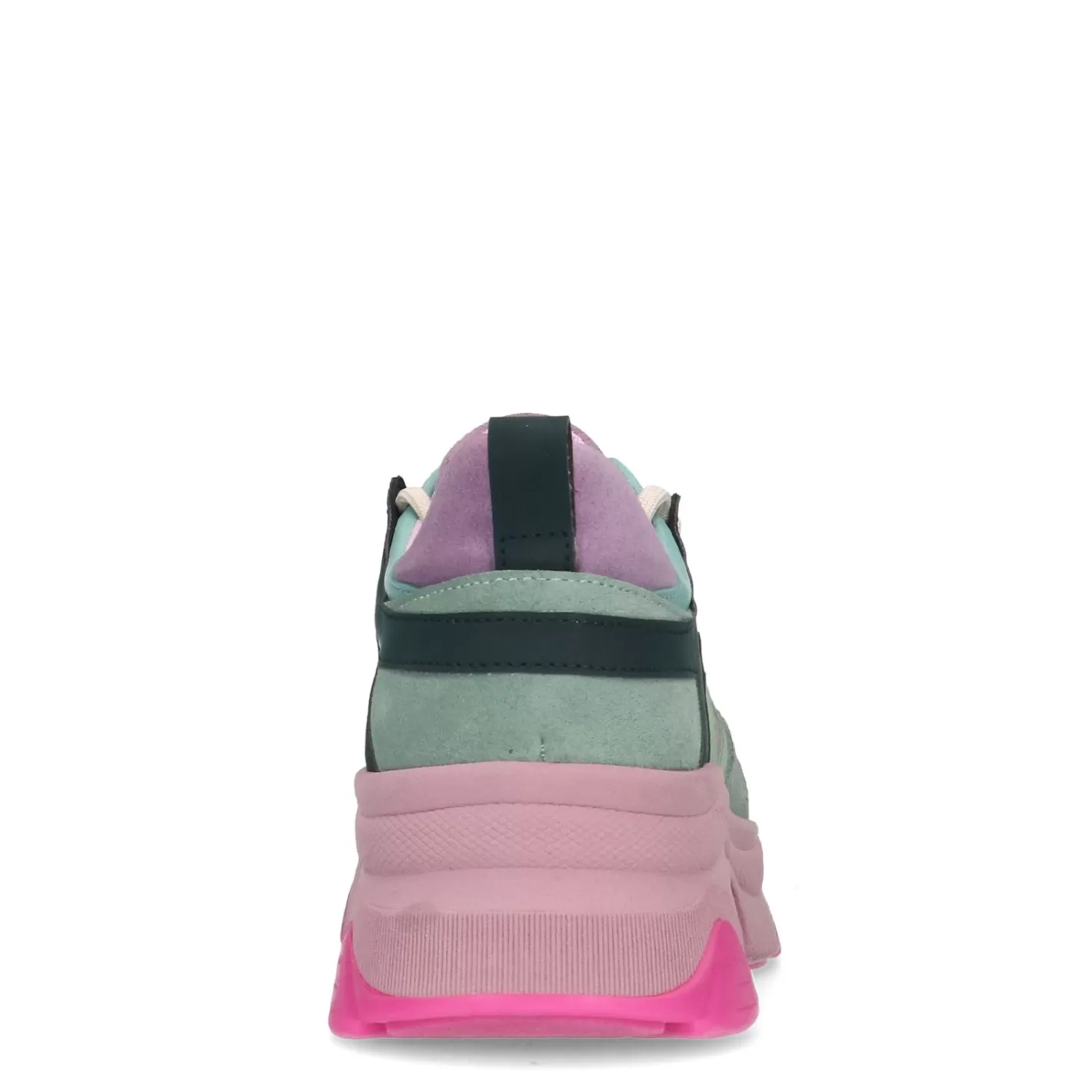 Baskets Cuir A Plateforme Avec Semelle Coloree - Multicolore<Sacha Outlet