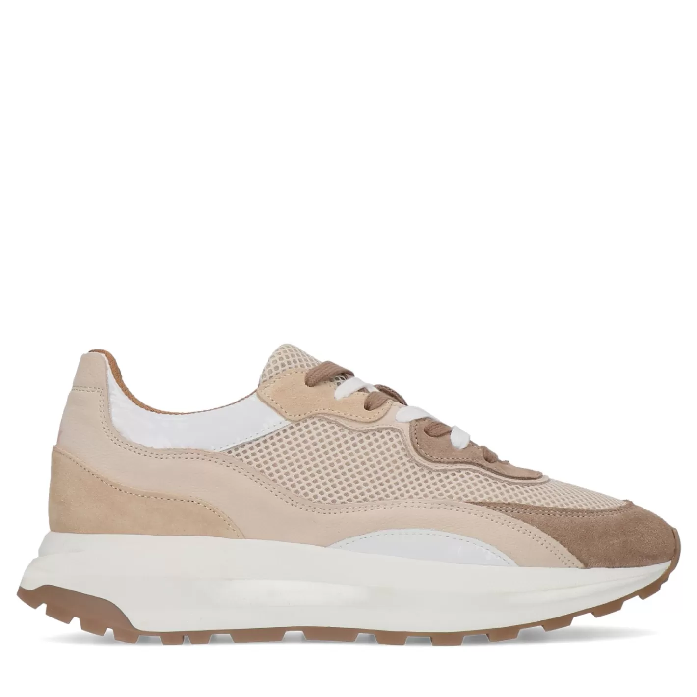 Baskets En Cuir - Beige<Sacha Best