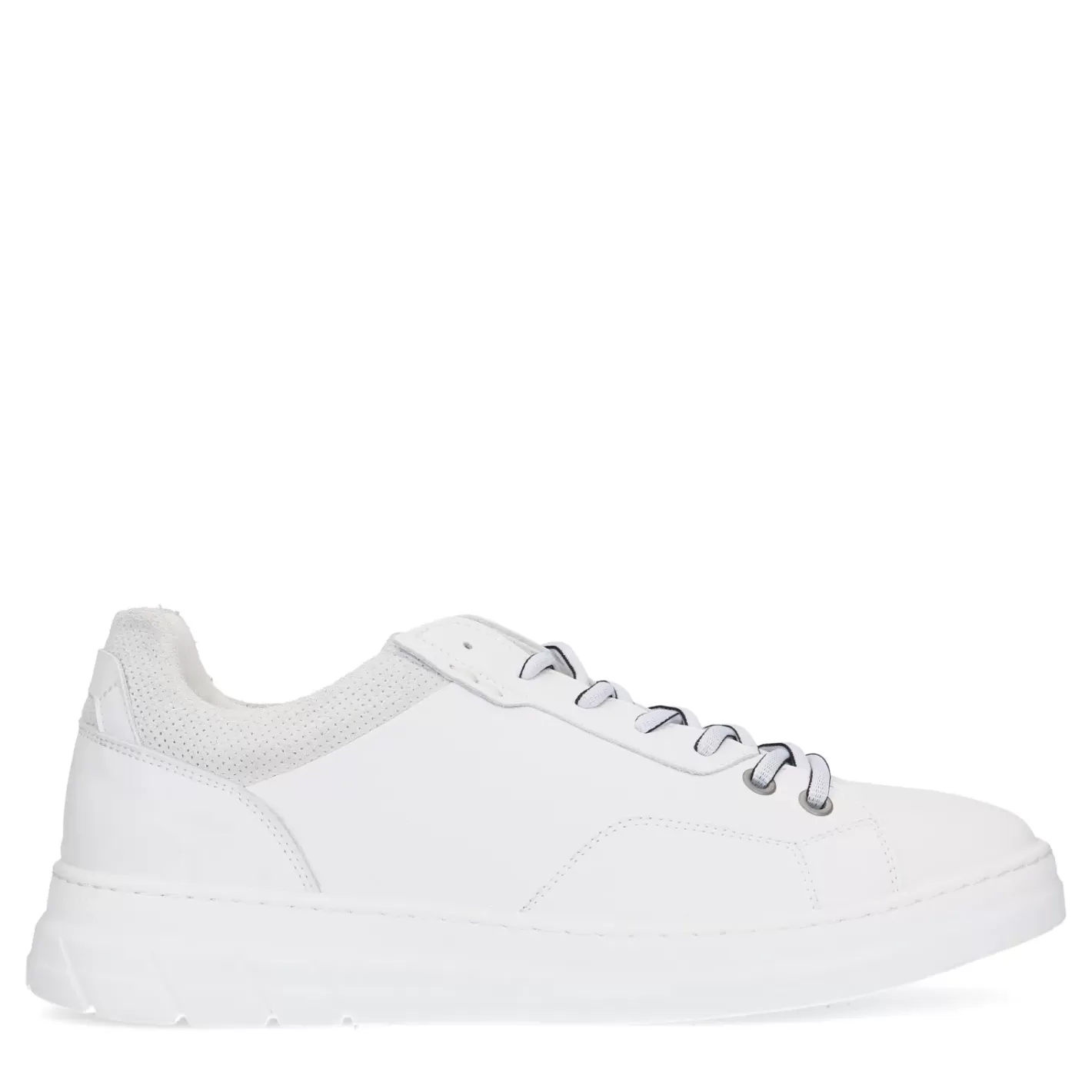 Baskets En Cuir - Blanc<Sacha Cheap