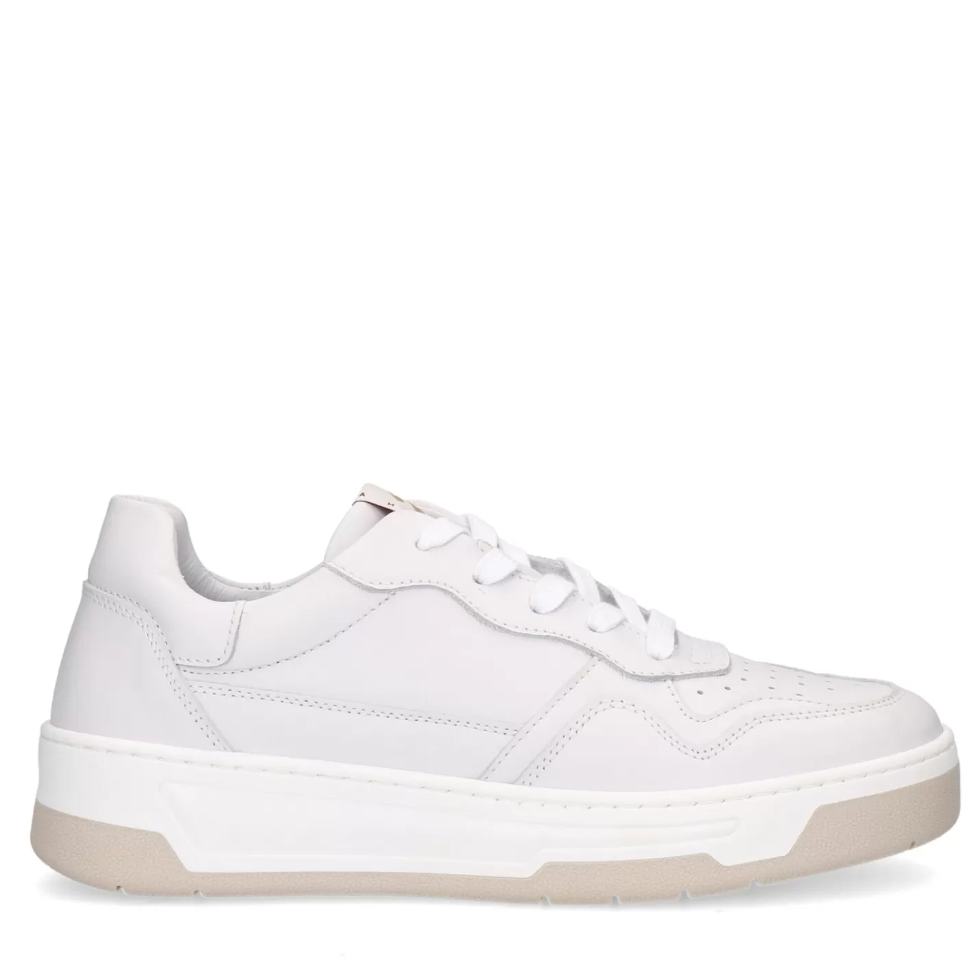 Baskets En Cuir - Blanc<Sacha Flash Sale