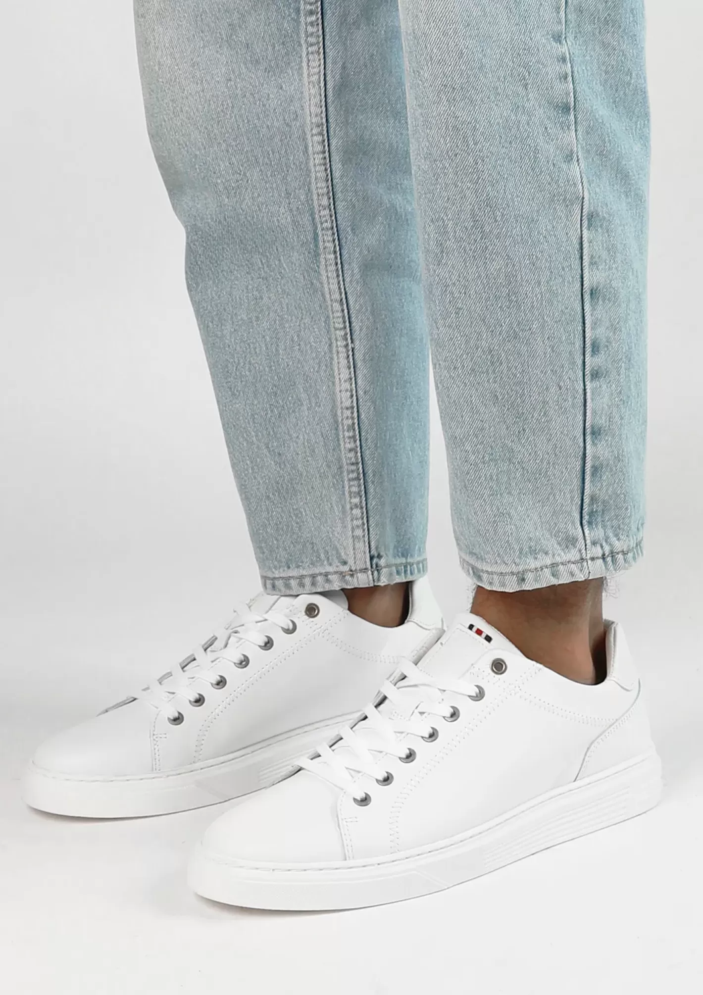 Baskets En Cuir - Blanc<Sacha Sale