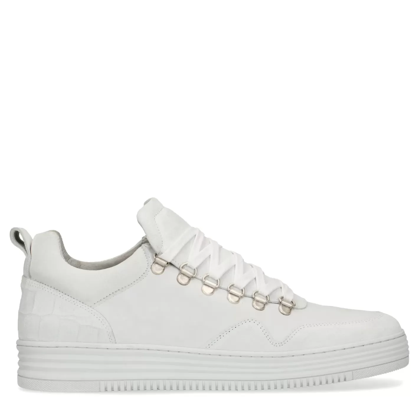 Baskets En Daim - Blanc<Sacha Fashion