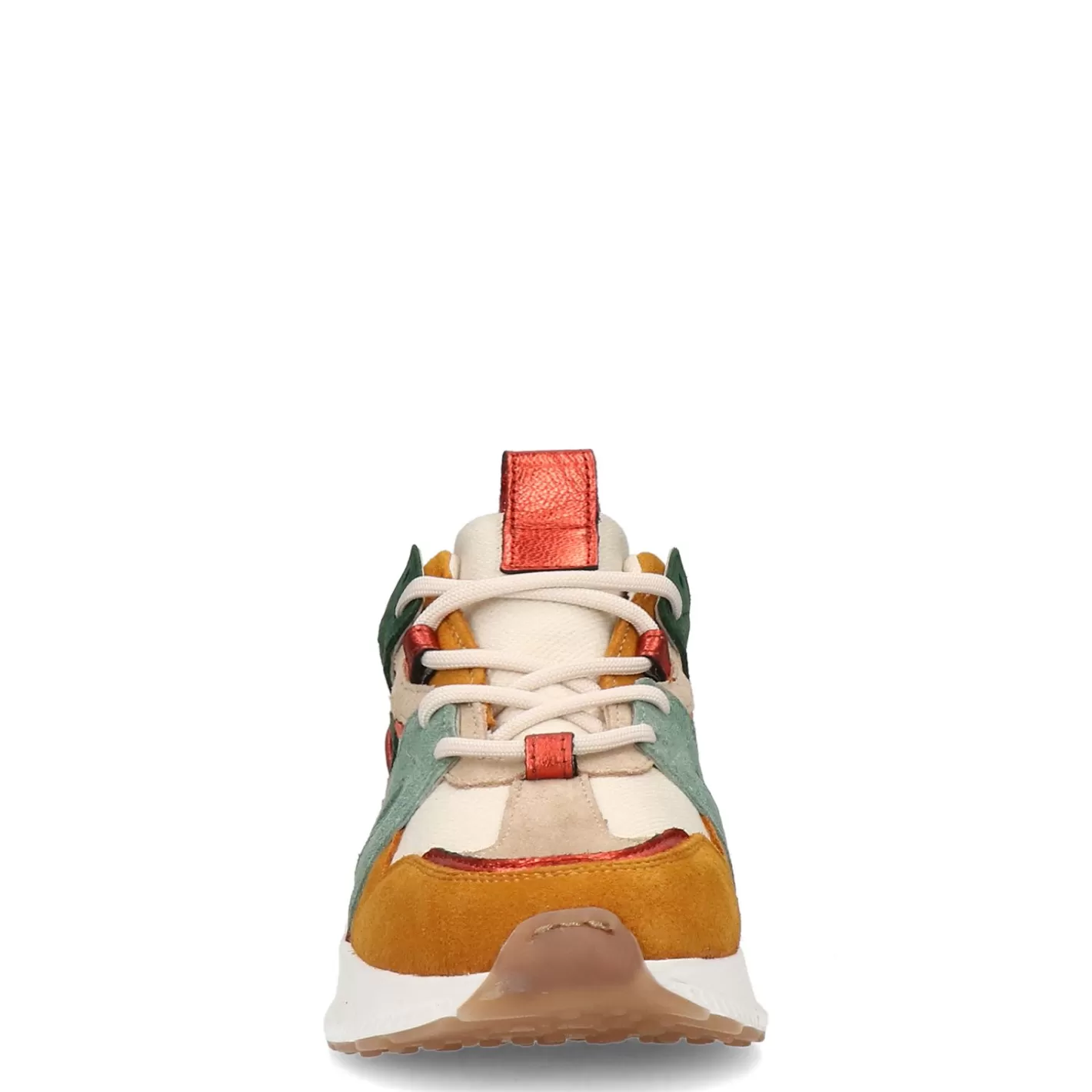 Baskets En Daim Avec Details Colores - Marron<Sacha Online