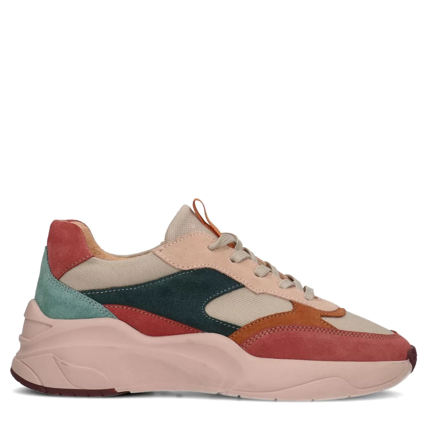 Baskets En Daim Multicolores - Rose<Sacha Cheap
