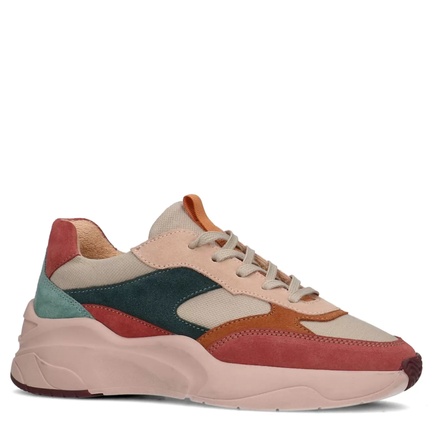 Baskets En Daim Multicolores - Rose<Sacha Cheap