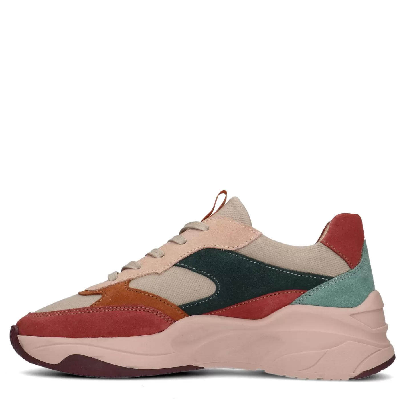 Baskets En Daim Multicolores - Rose<Sacha Cheap