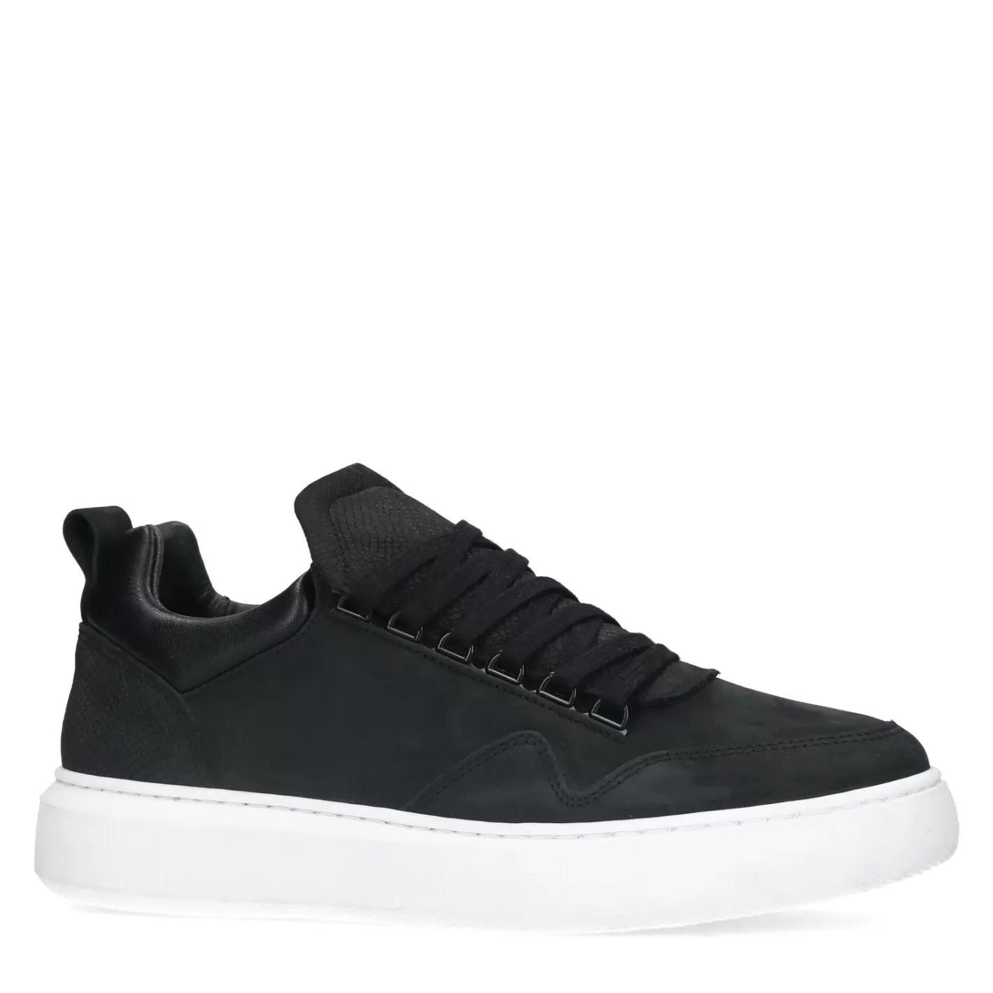 Baskets En Nubuck - Noir<Sacha Clearance