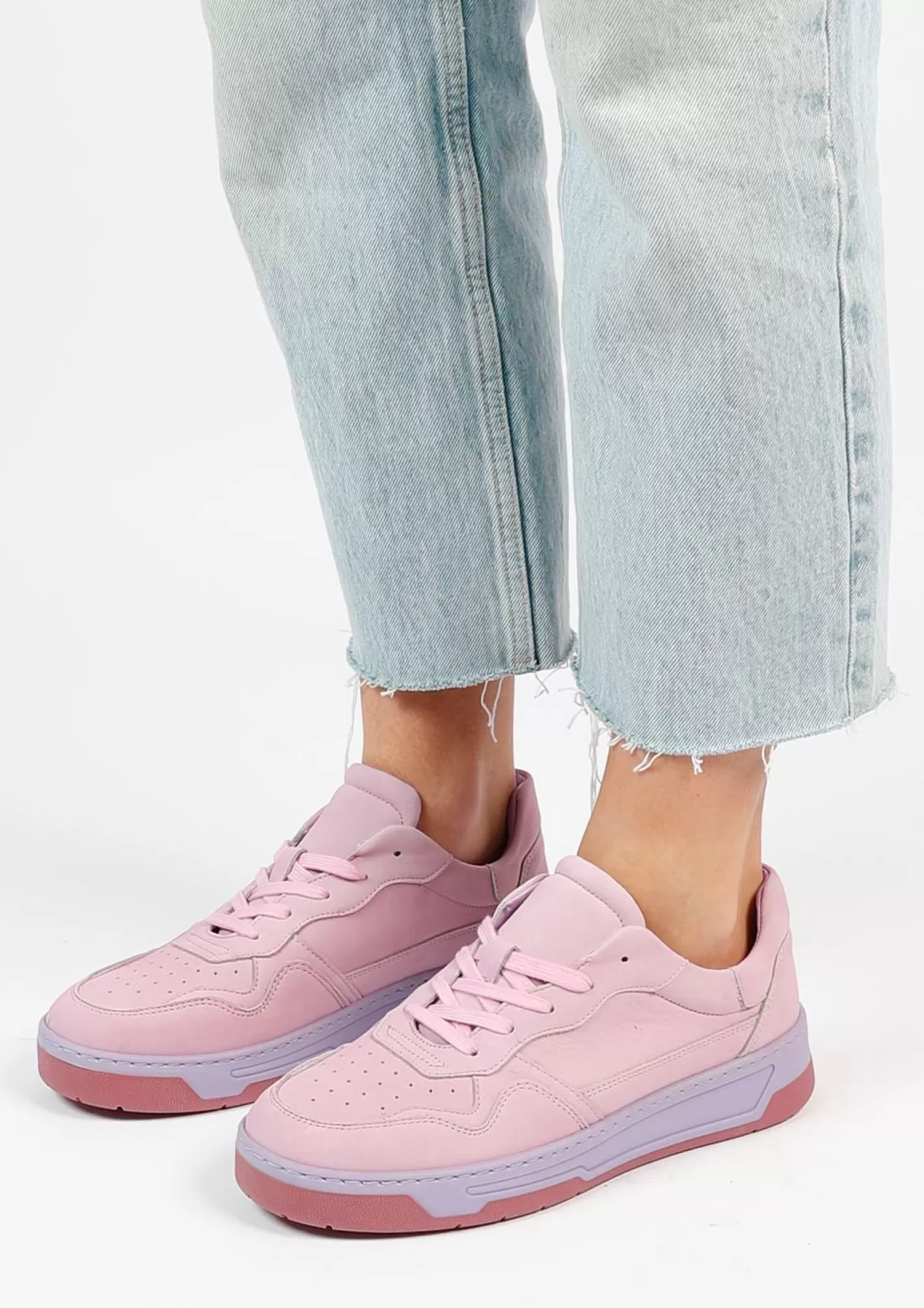 Baskets En Nubuck - Rose<Sacha Outlet