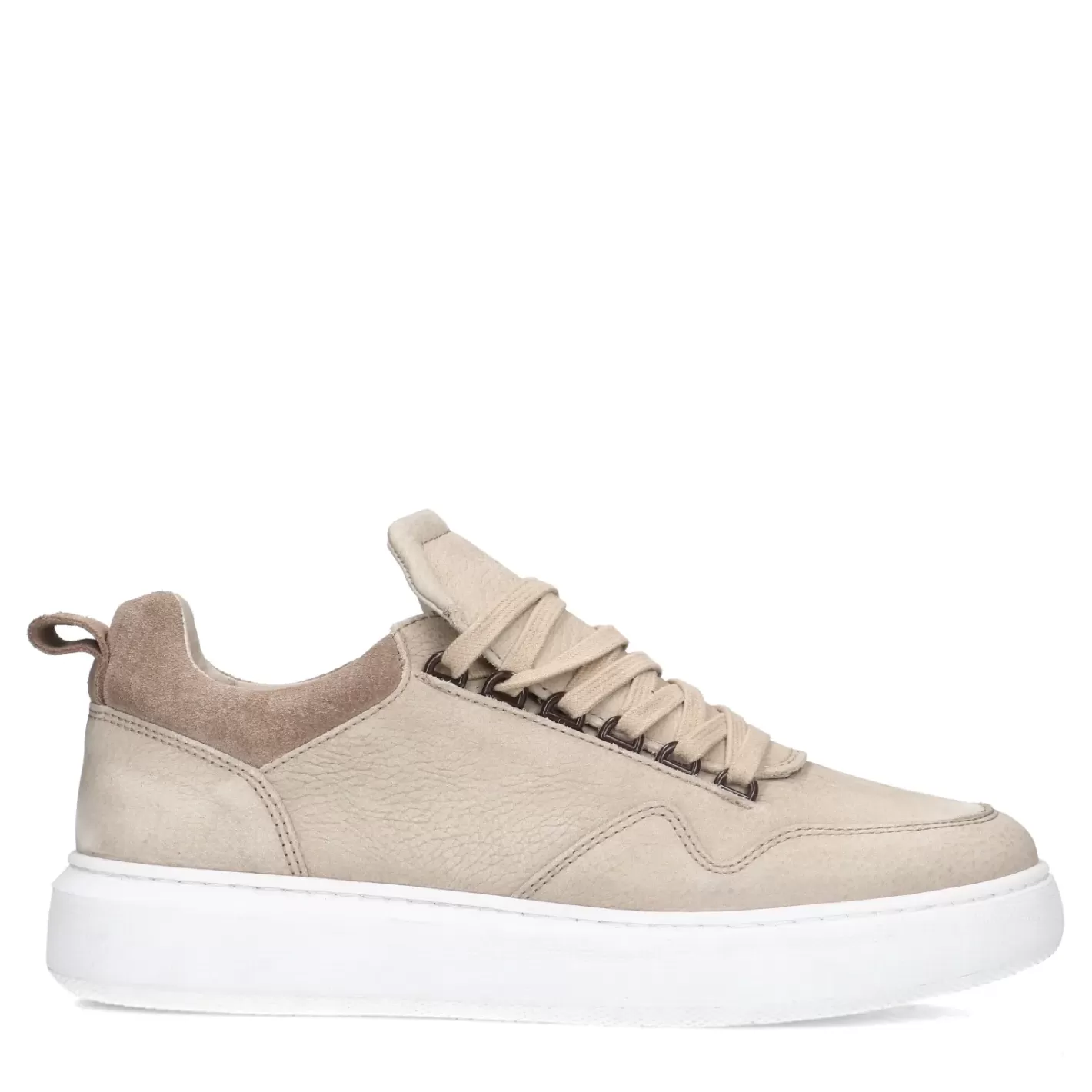 Baskets En Nubuck Avec Semelle - Taupe<Sacha Discount