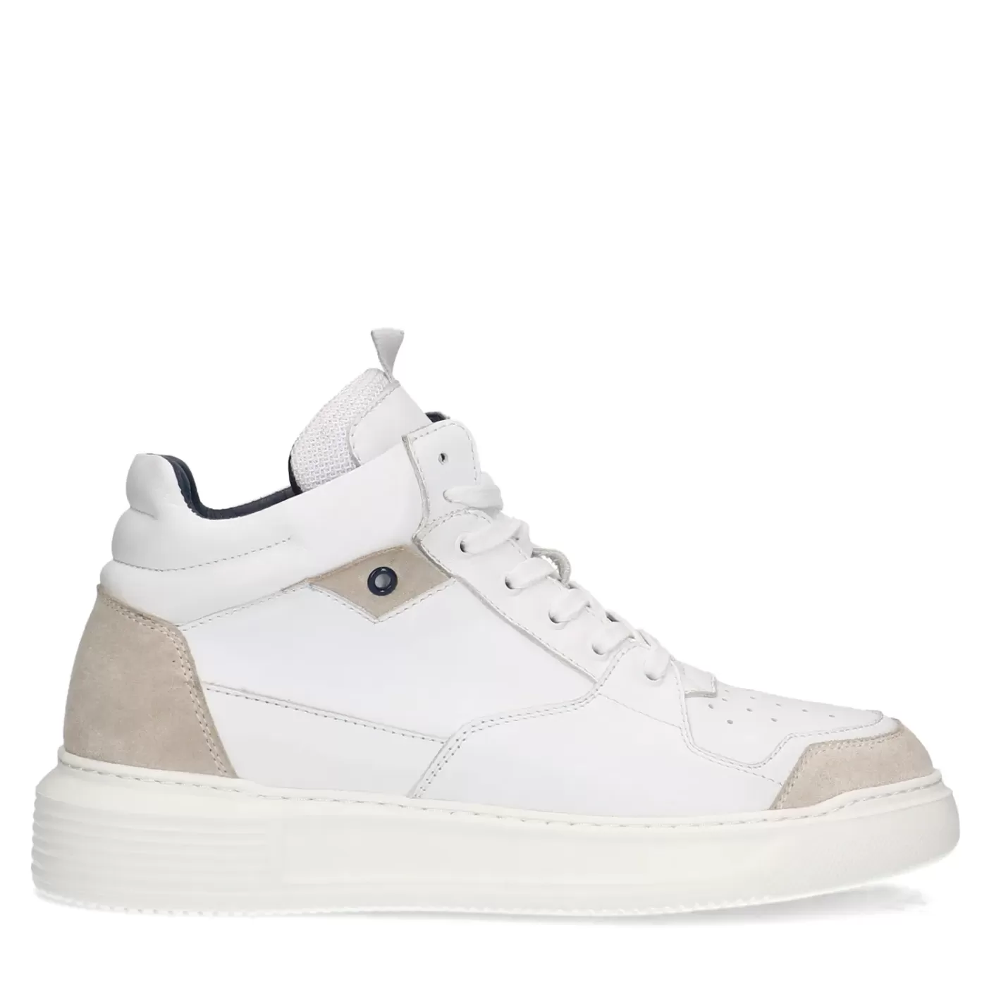 Baskets Montantes En Cuir - Blanc<Sacha Flash Sale