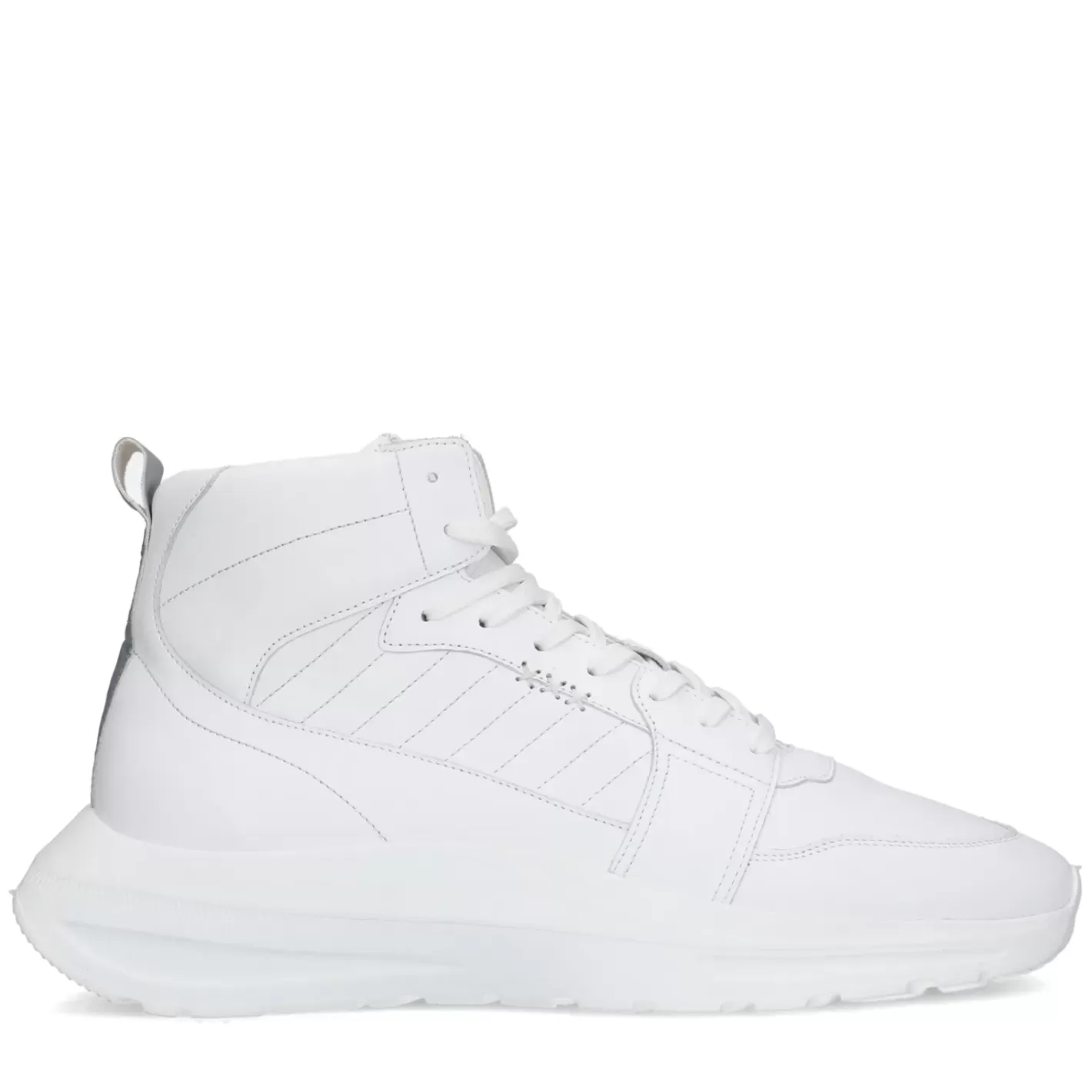 Baskets Montantes En Cuir - Blanc<Sacha Clearance