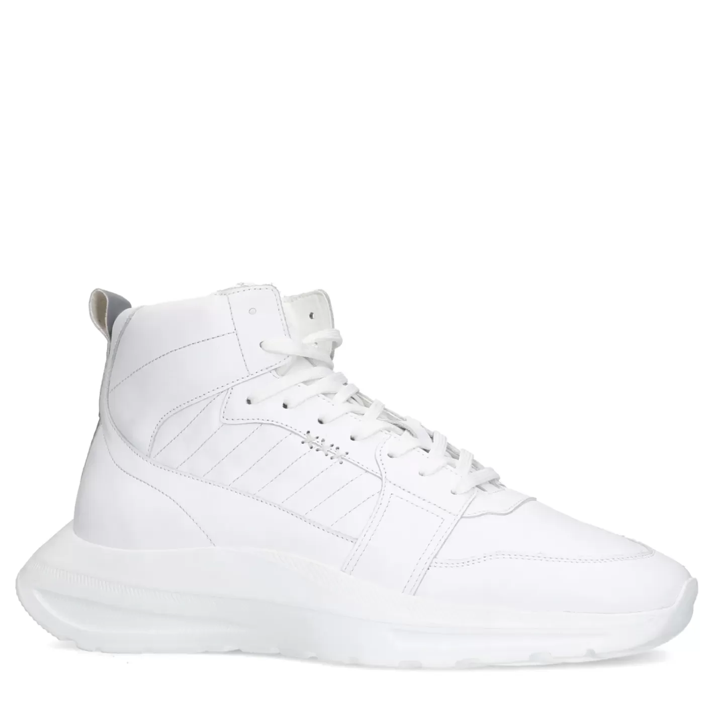 Baskets Montantes En Cuir - Blanc<Sacha Clearance