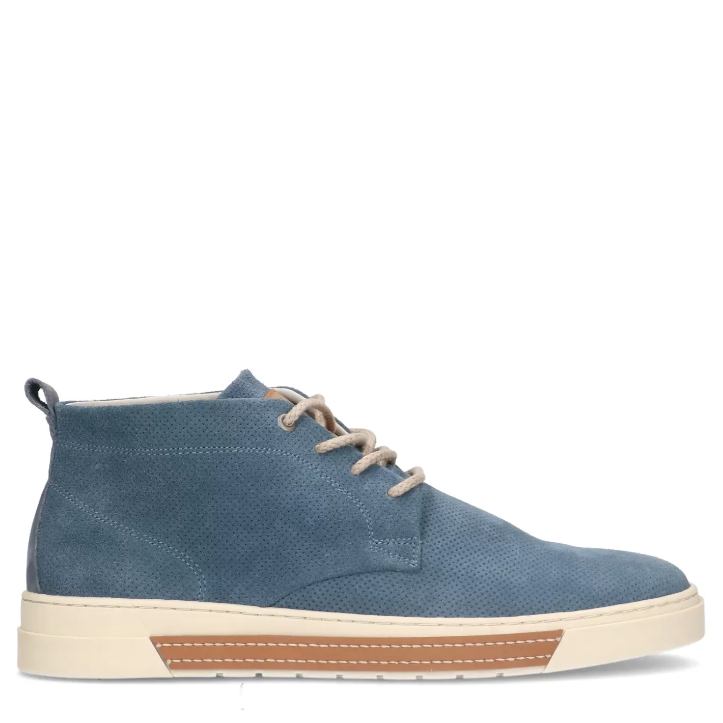 Baskets Montantes En Cuir - Bleu<Sacha Store