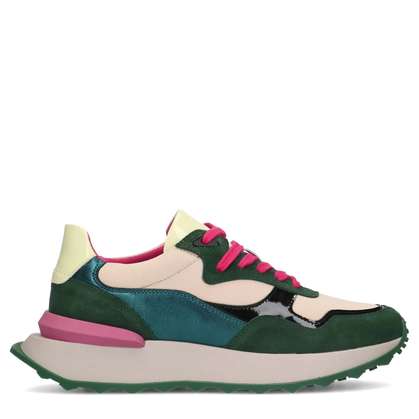 Baskets Multicolores - Vert<Sacha Hot