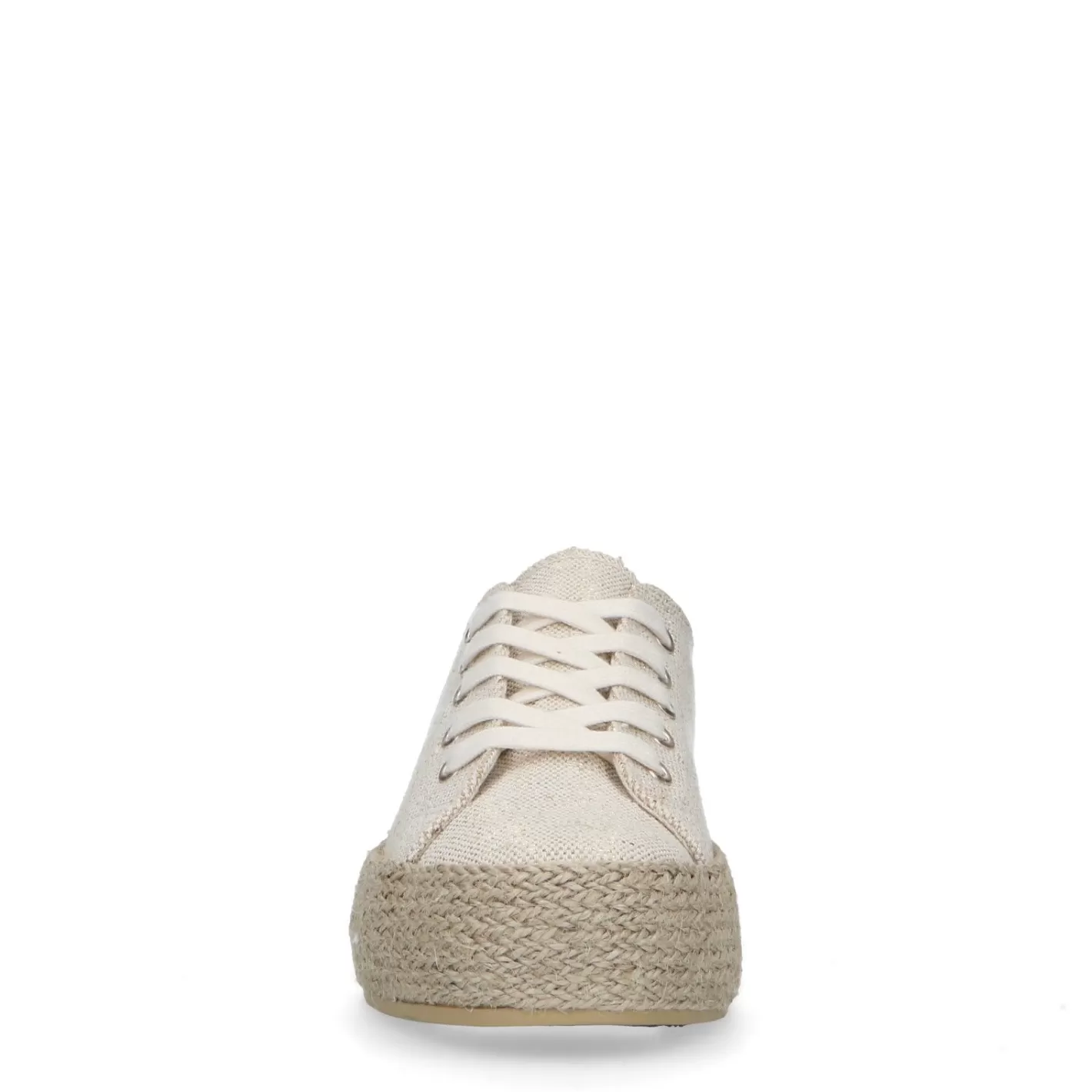 Baskets Pailletees Textile Avec Semelle En Corde - Beige<Sacha Clearance