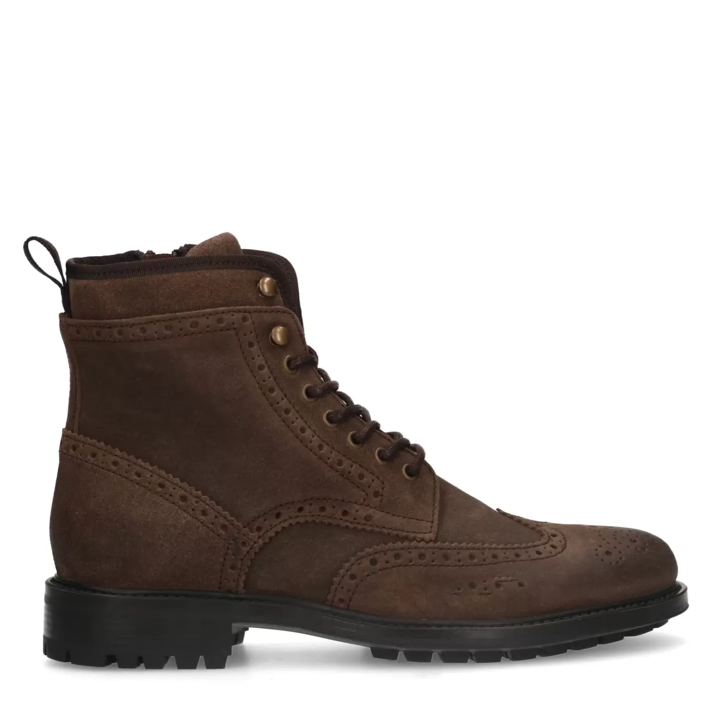 Boots A Lacets En Daim - Marron<Sacha Sale