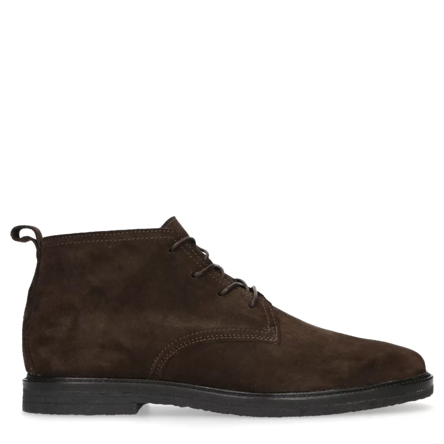 Boots A Lacets En Daim - Marron<Sacha Fashion