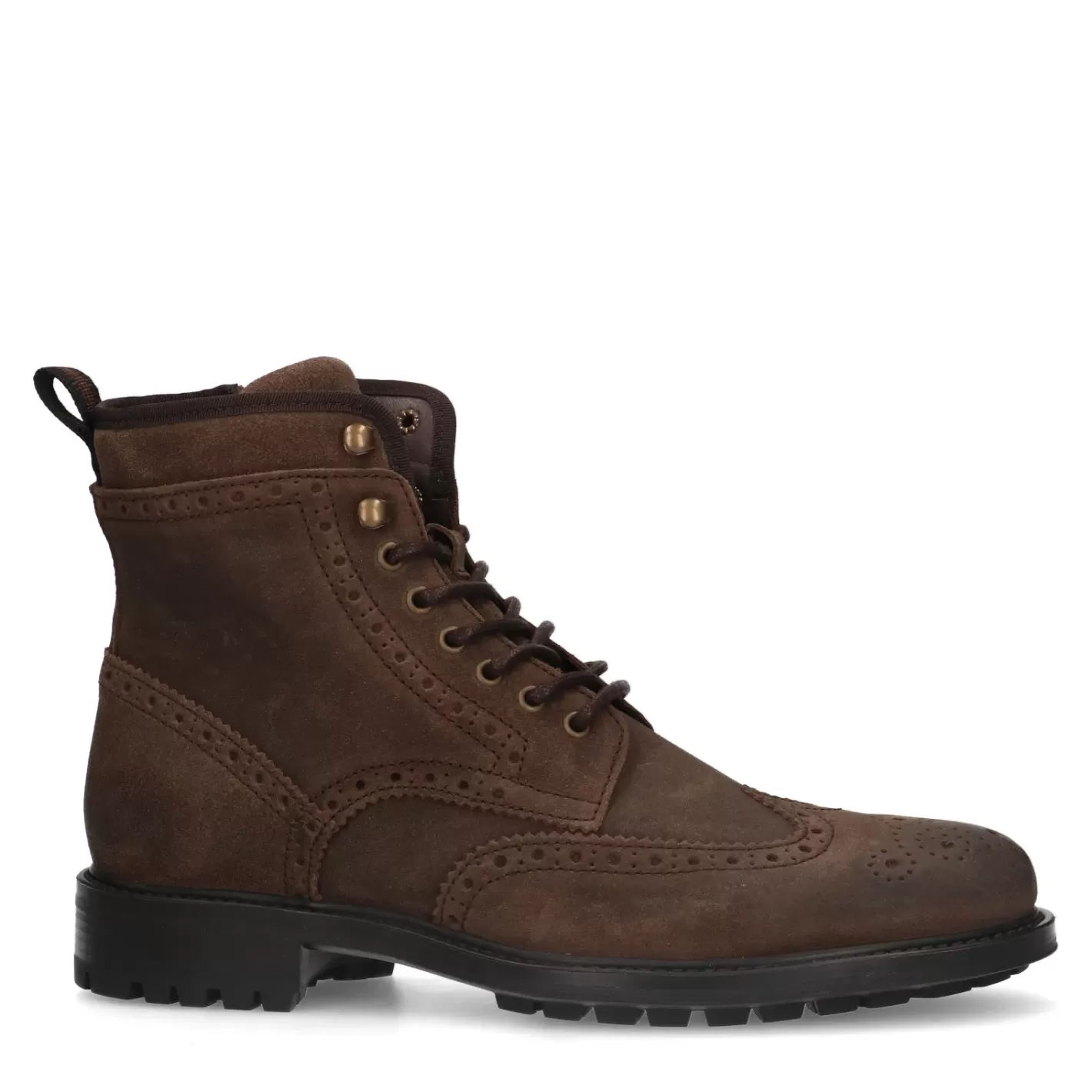 Boots A Lacets En Daim - Marron<Sacha Sale