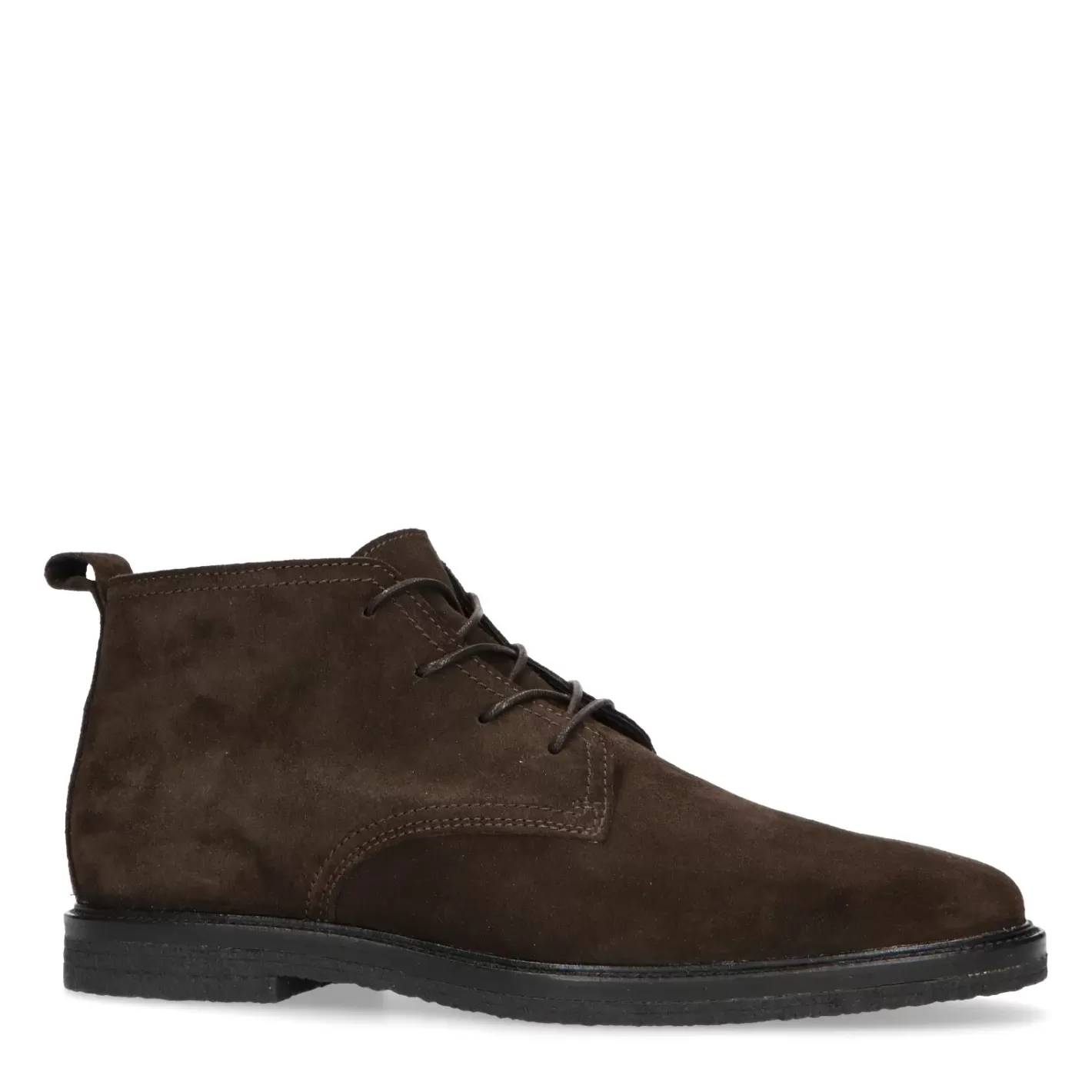 Boots A Lacets En Daim - Marron<Sacha Fashion