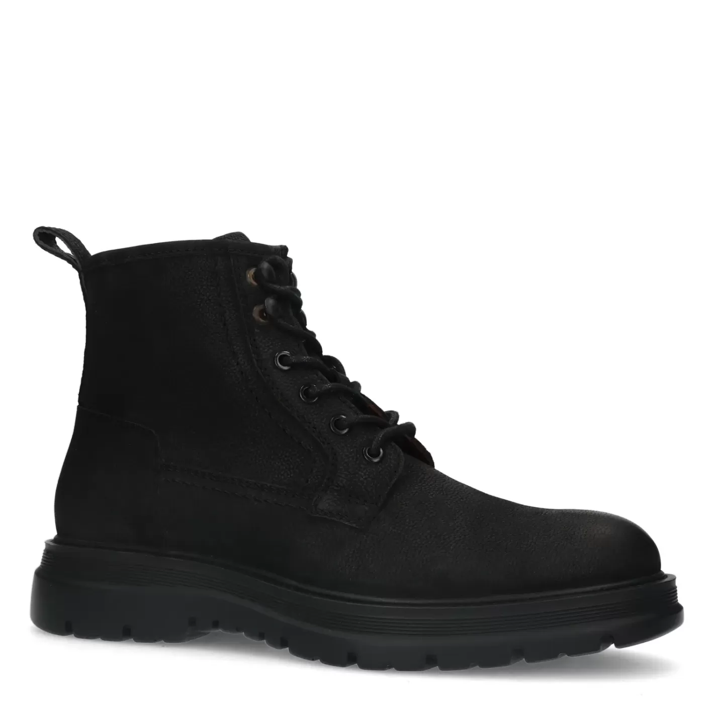 Boots A Lacets En Nubuck - Noir<Sacha Best