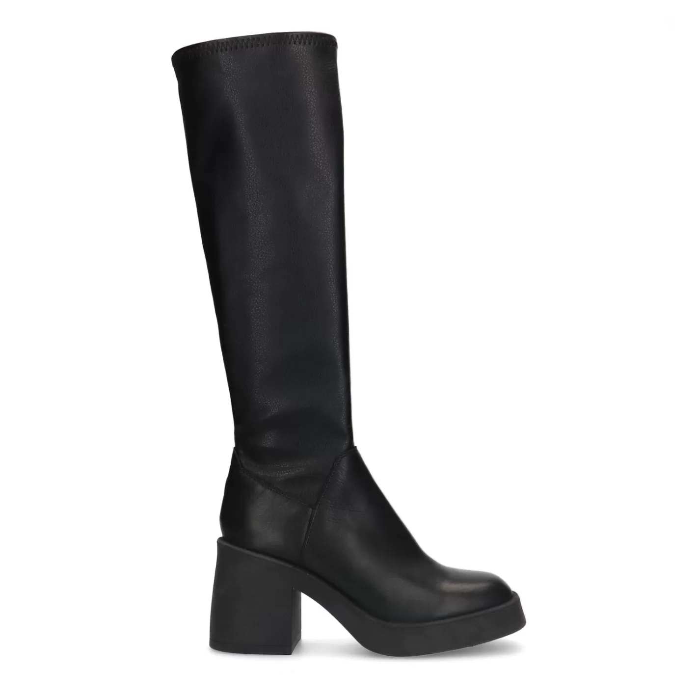 Bottes Hautes A Plateforme - Noir<Sacha Cheap