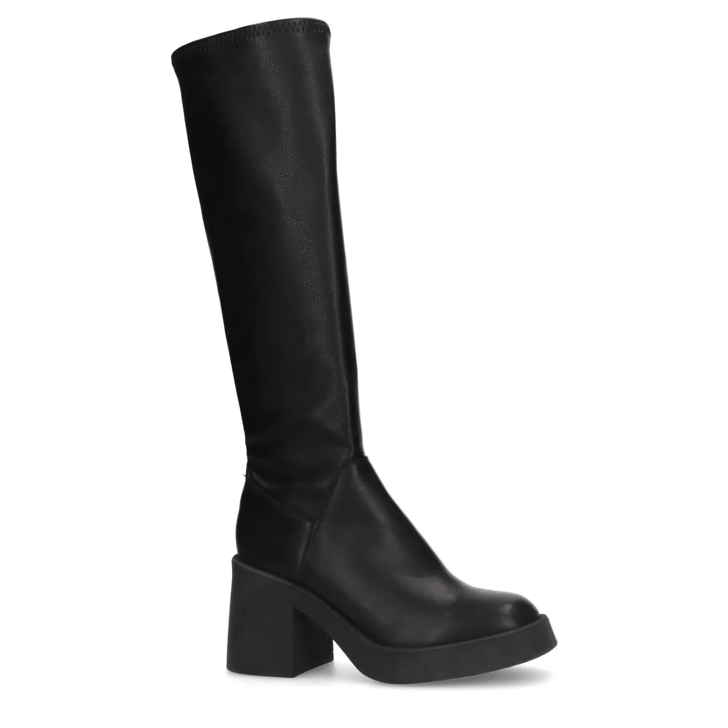 Bottes Hautes A Plateforme - Noir<Sacha Cheap