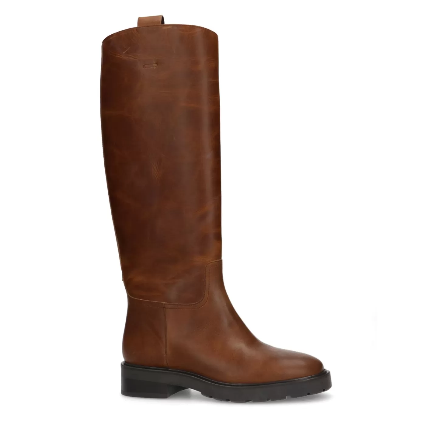 Bottes Hautes En Cuir - Marron<Sacha Online