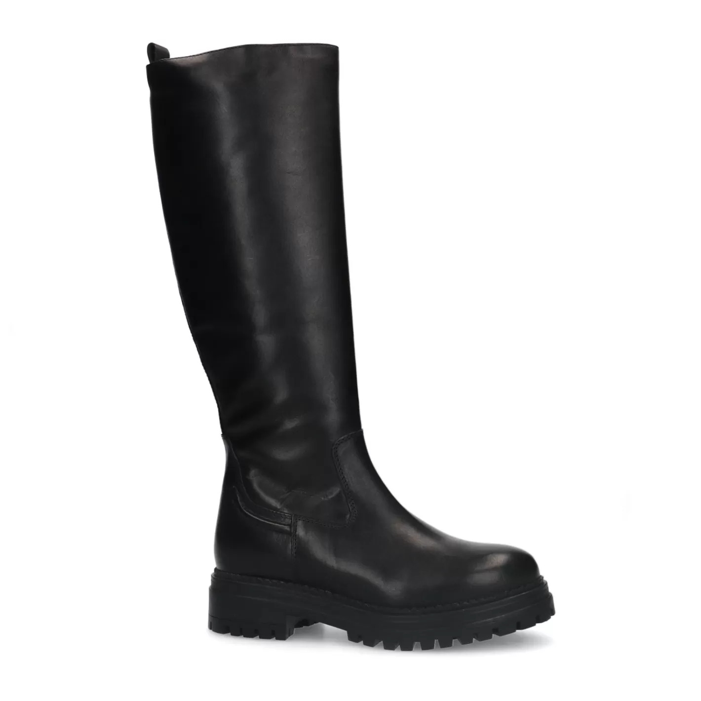 Bottes Hautes En Cuir - Noir<Sacha Cheap