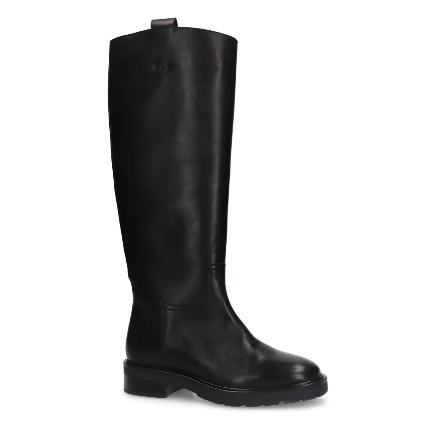 Bottes Hautes En Cuir - Noir<Sacha Fashion