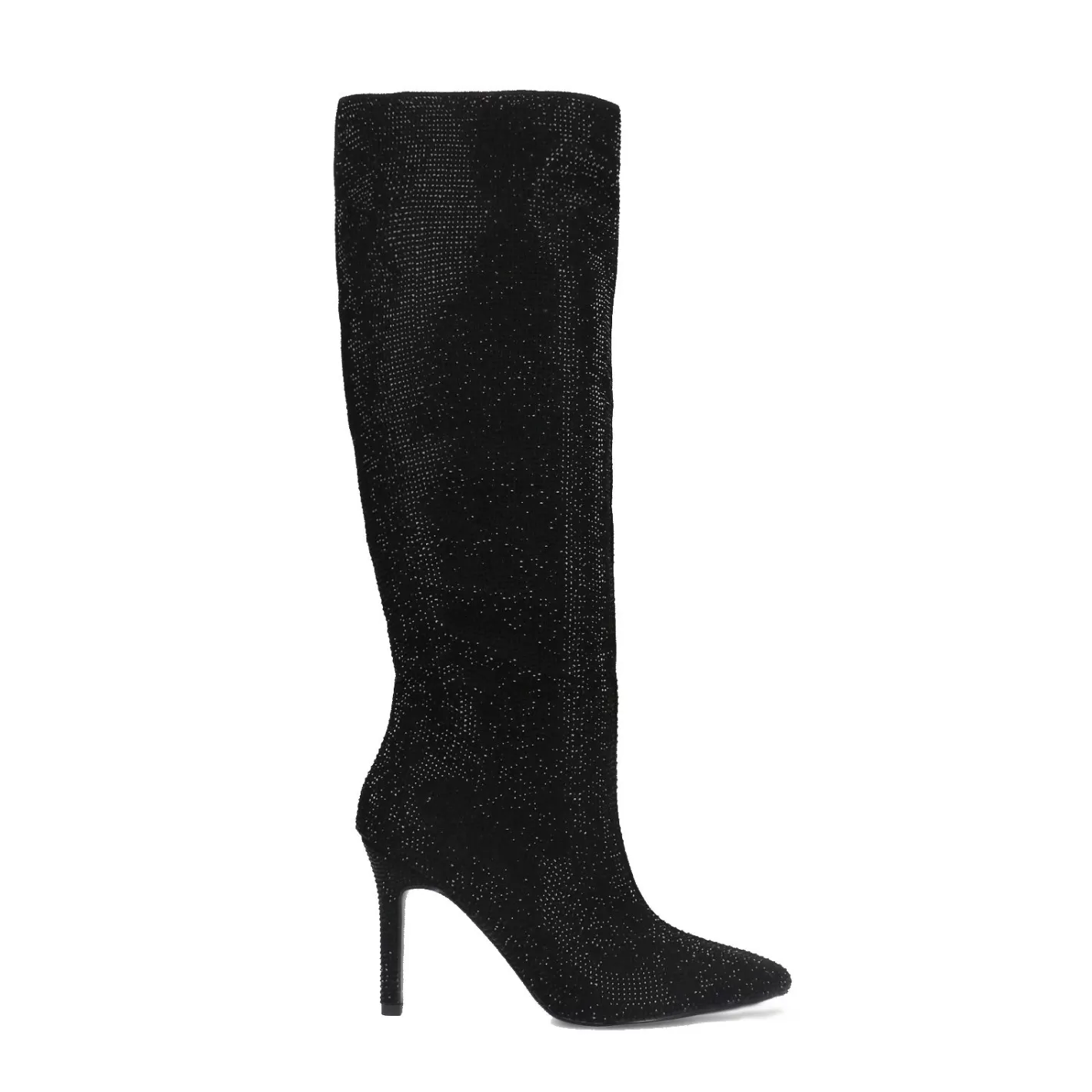 Bottes Hautes Strass - Noir<Sacha Online