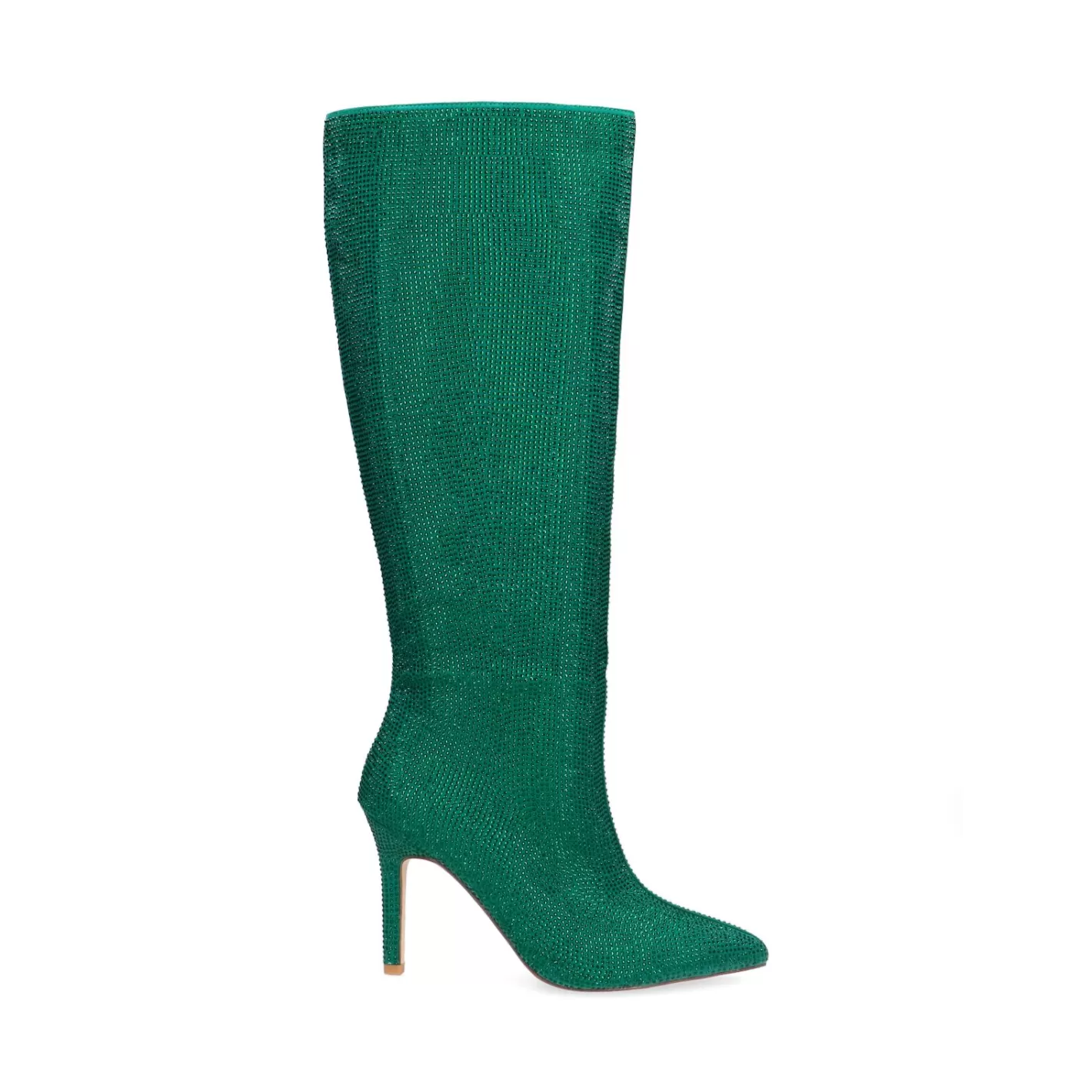 Bottes Hautes Strass - Vert<Sacha Cheap