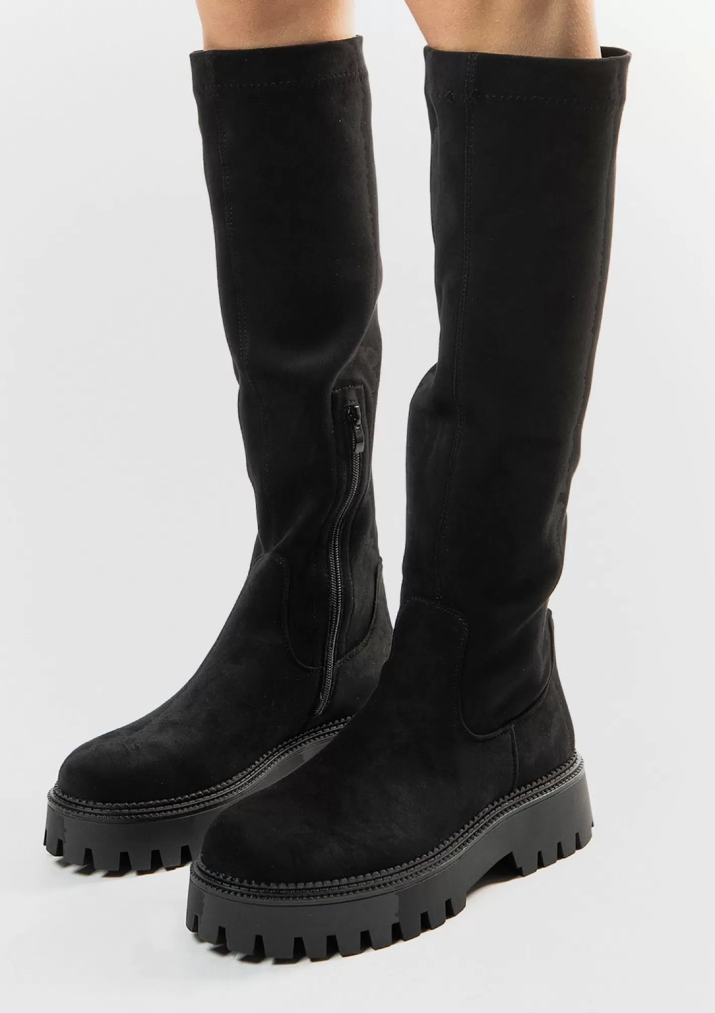 Bottes Hautes Stretch - Noir<Sacha Online