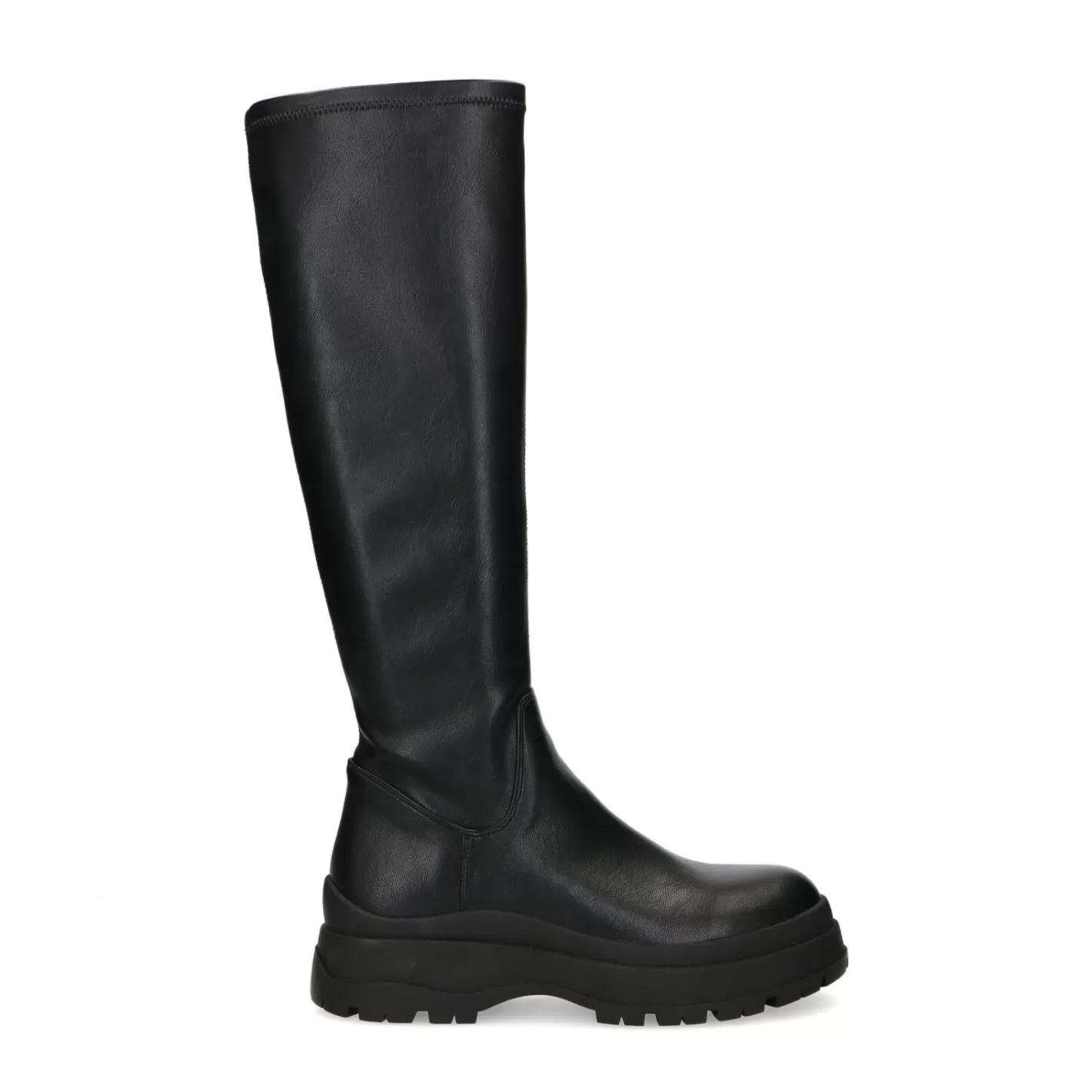 Bottes Hautes Synthetique Avec Grosse Semelle - Noir<Sacha Clearance