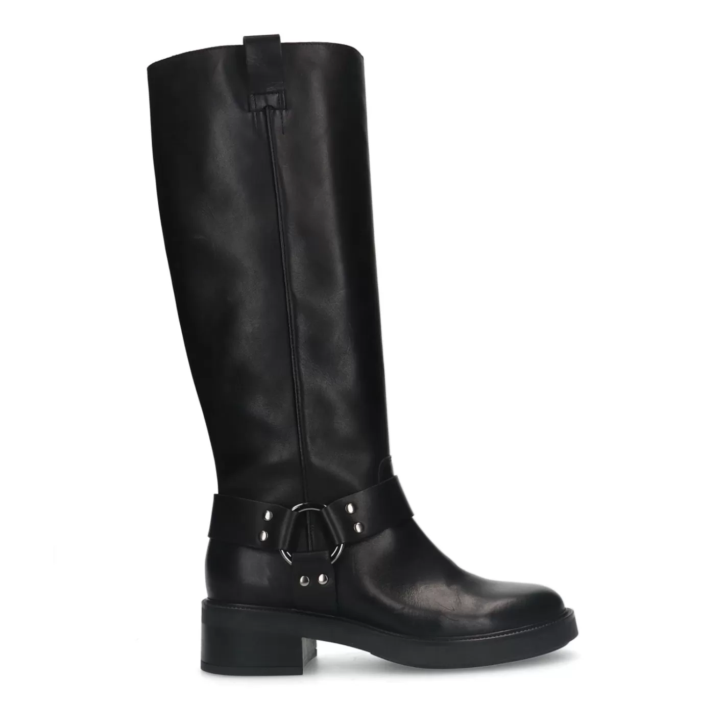 Bottes Motardes Hautes - Noir<Sacha Discount