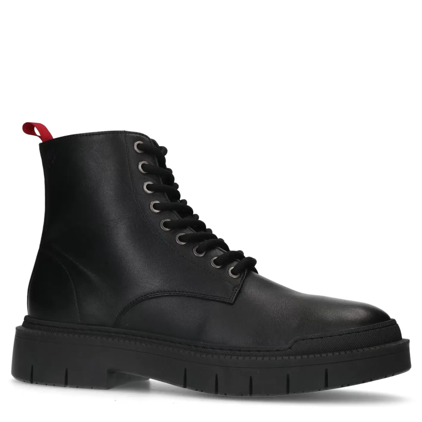 Bottines A Lacets En Cuir - Noir<Sacha Flash Sale