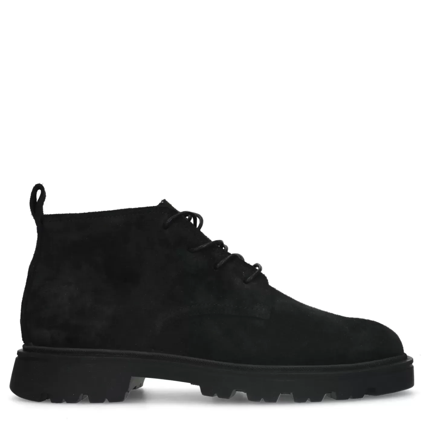 Bottines A Lacets En Daim - Noir<Sacha Online