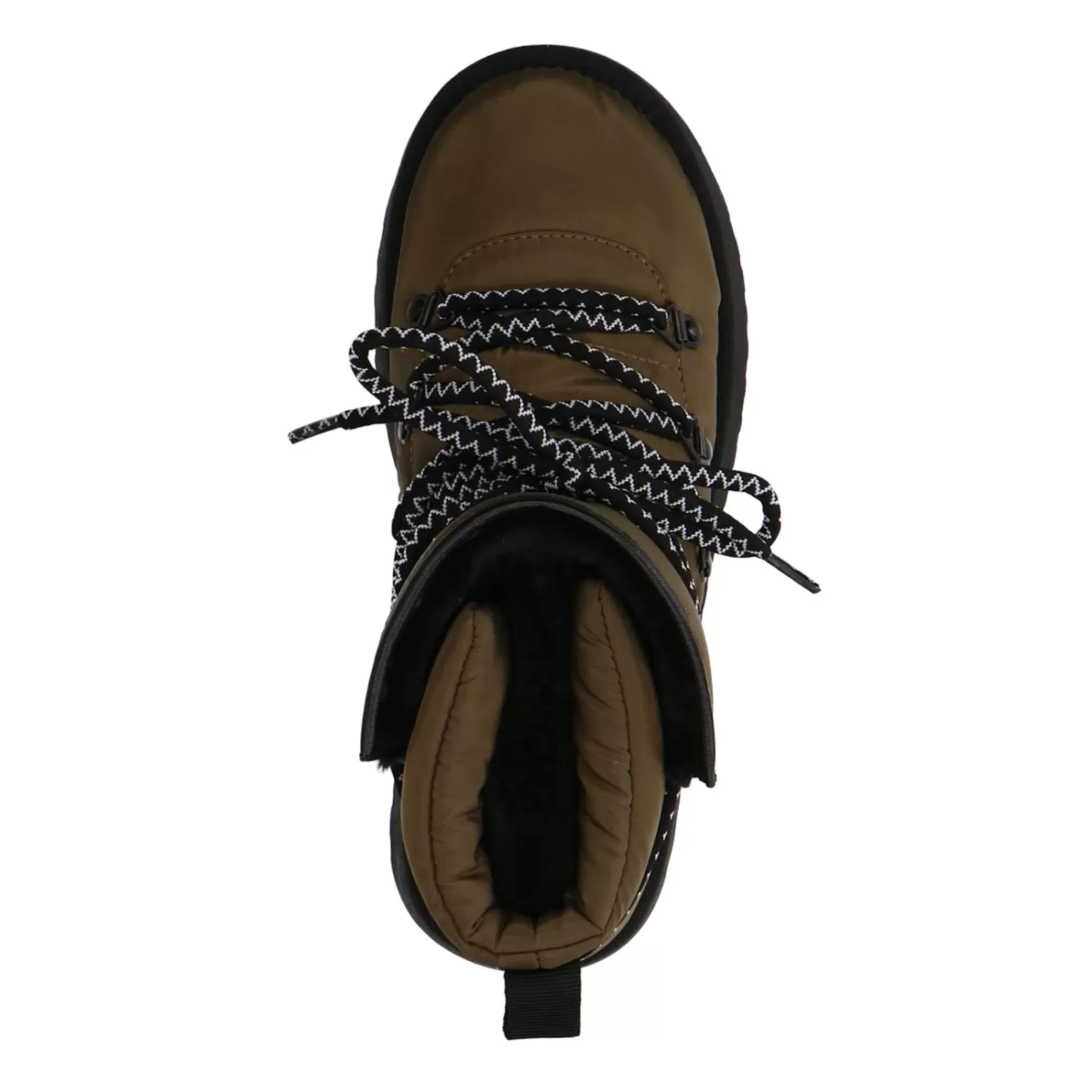 Bottines A Lacets Matelassees Avec Semelle Plateforme - Vert Fonce<Sacha Hot