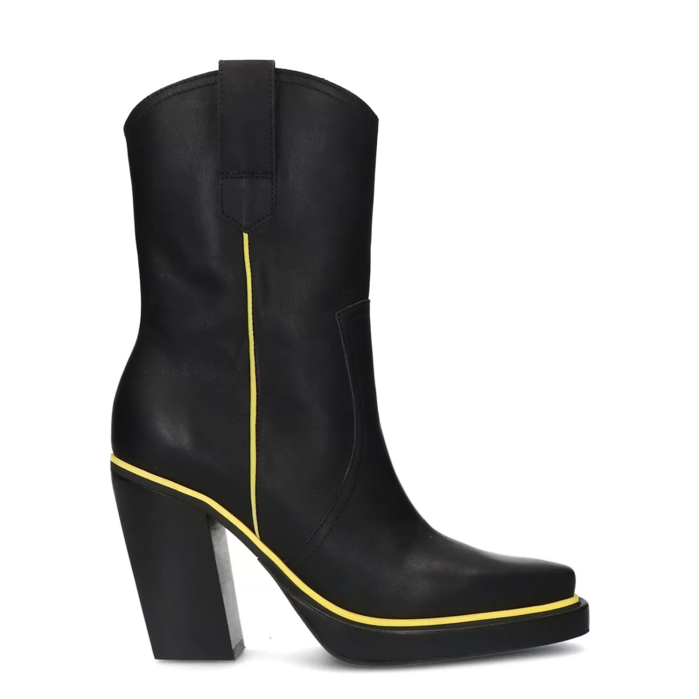 Bottines A Talon Avec Details - Noir<Sacha Clearance