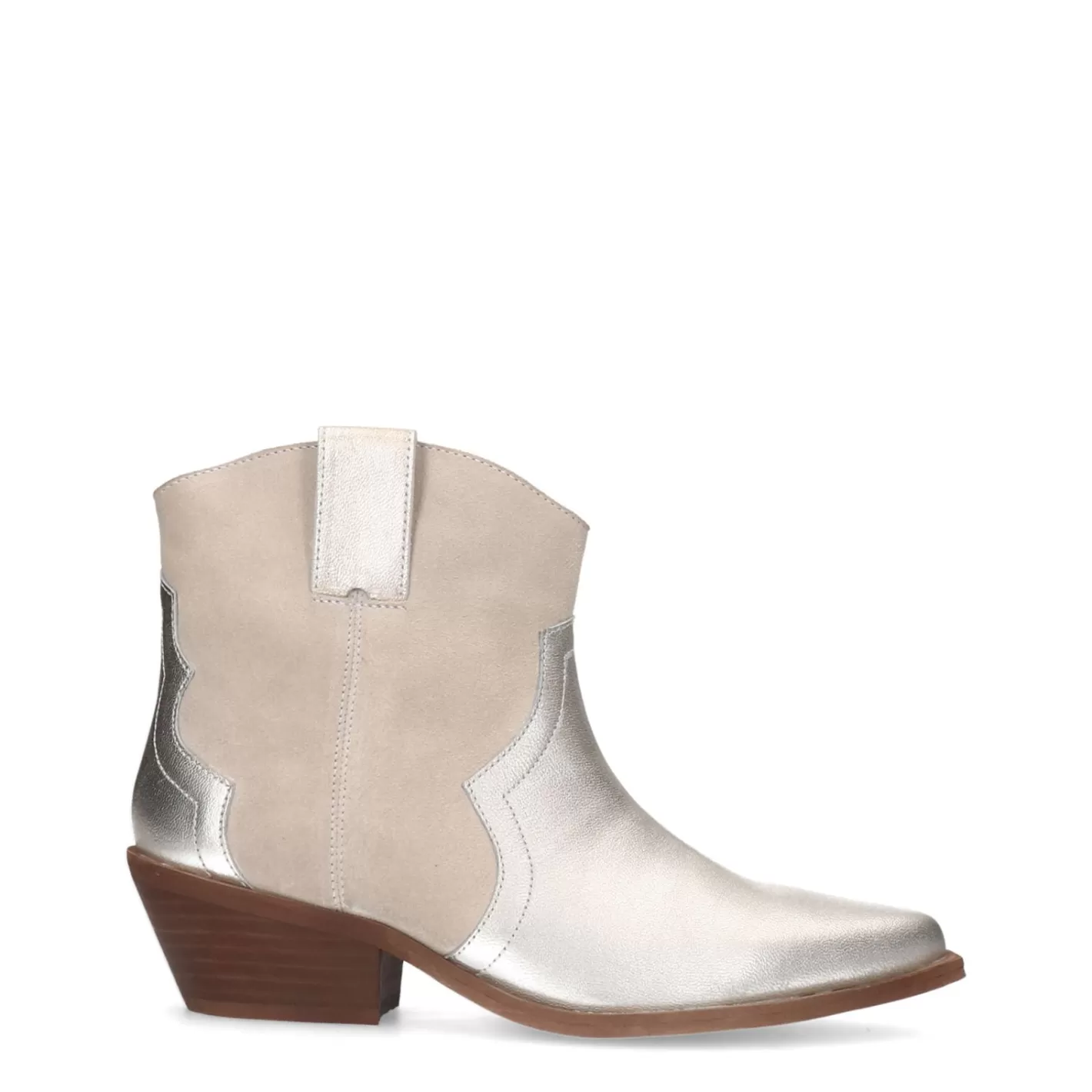 Bottines A Talon En Daim - Beige<Sacha Online