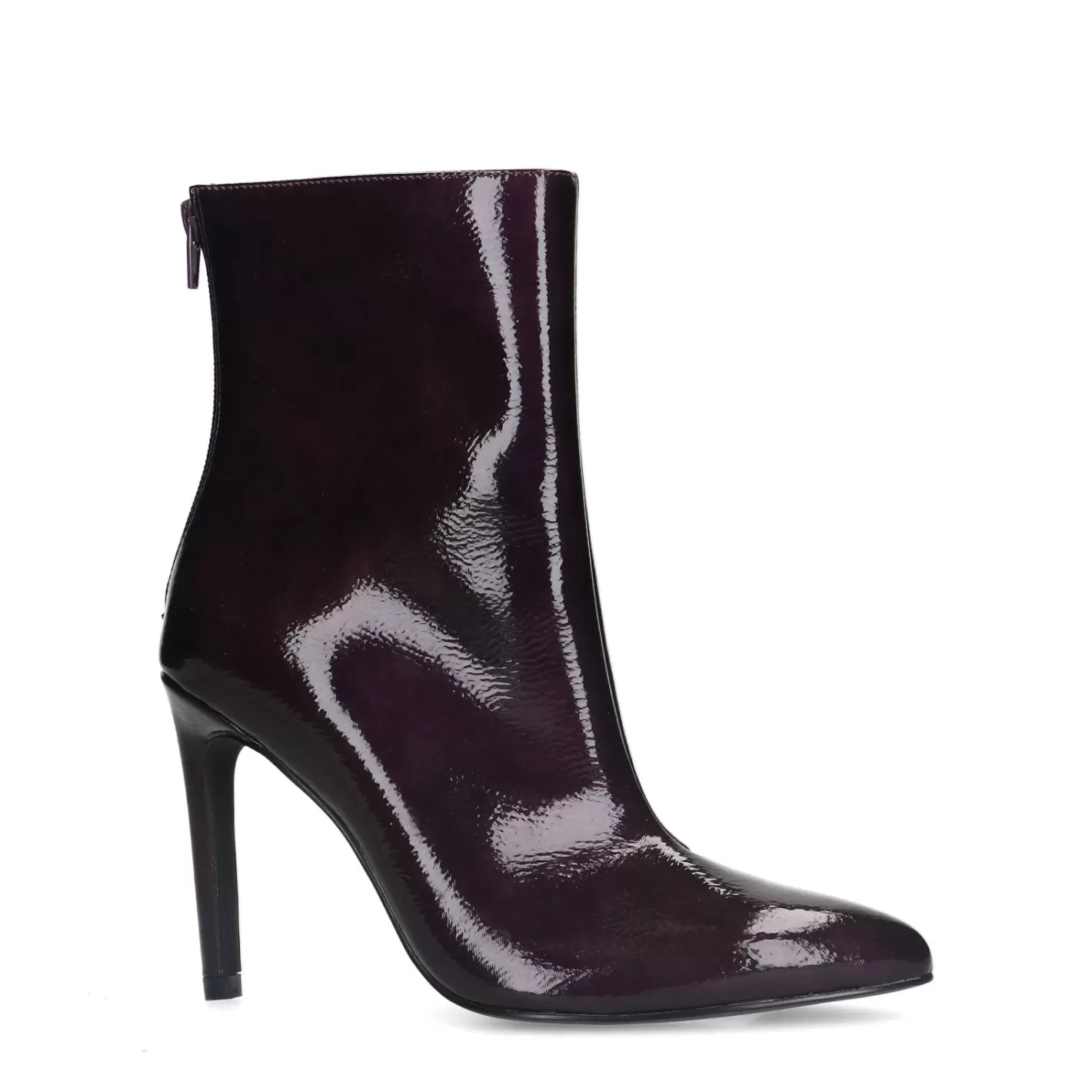 Bottines Aspect Verni A Talon Aiguille - Violet Fonce<Sacha Discount