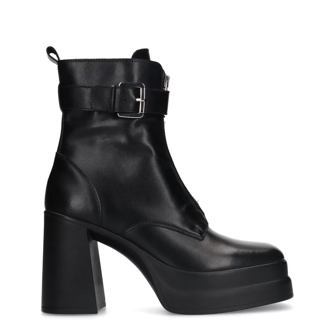 Bottines Avec Plateau Et Talon Cubain - Noir<Sacha Hot