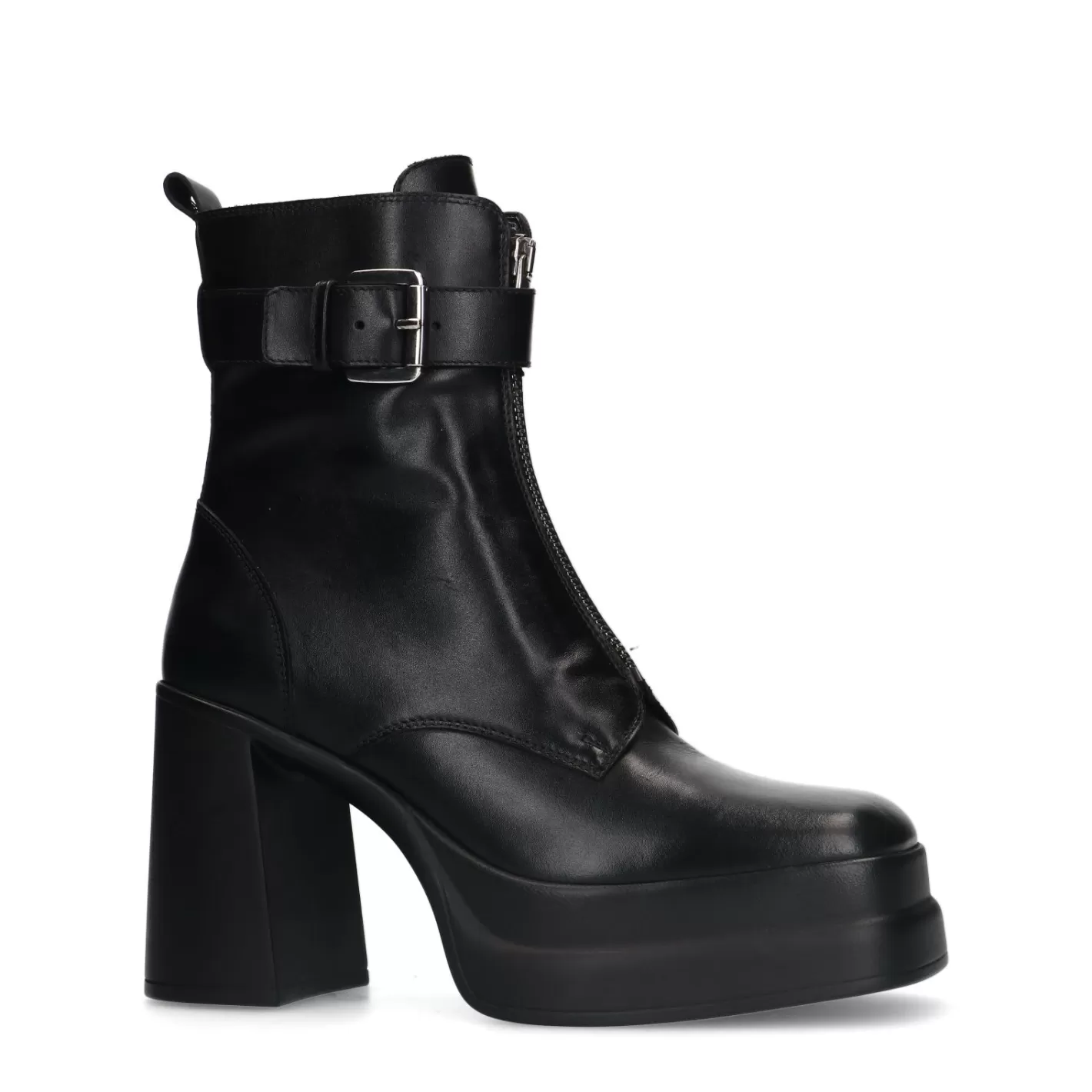 Bottines Avec Plateau Et Talon Cubain - Noir<Sacha Hot